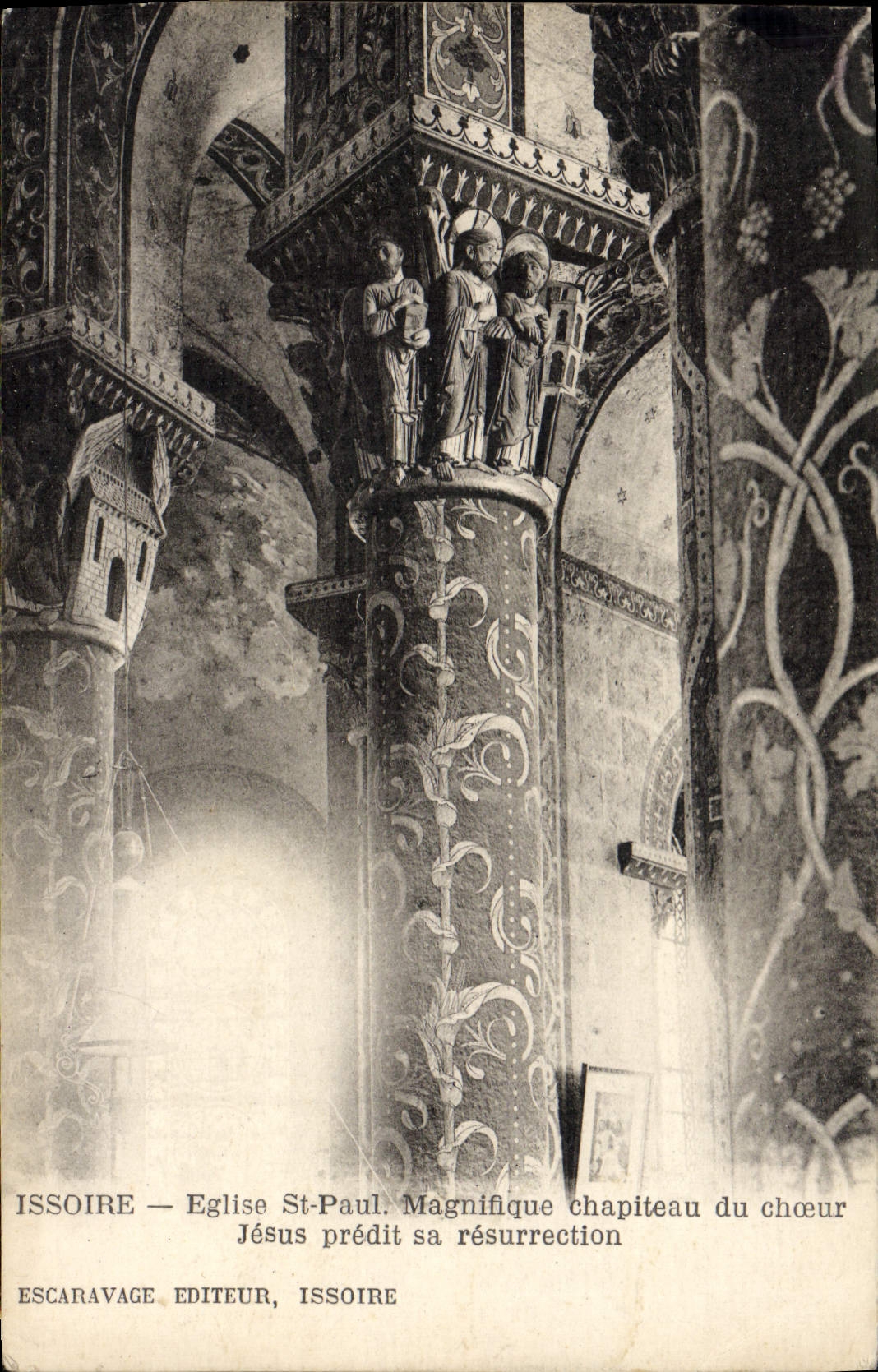 VINTAGE POSTCARD Issoire Eglise St Paul Magnifique Capital of the Jesus chorus predicts his resurrection