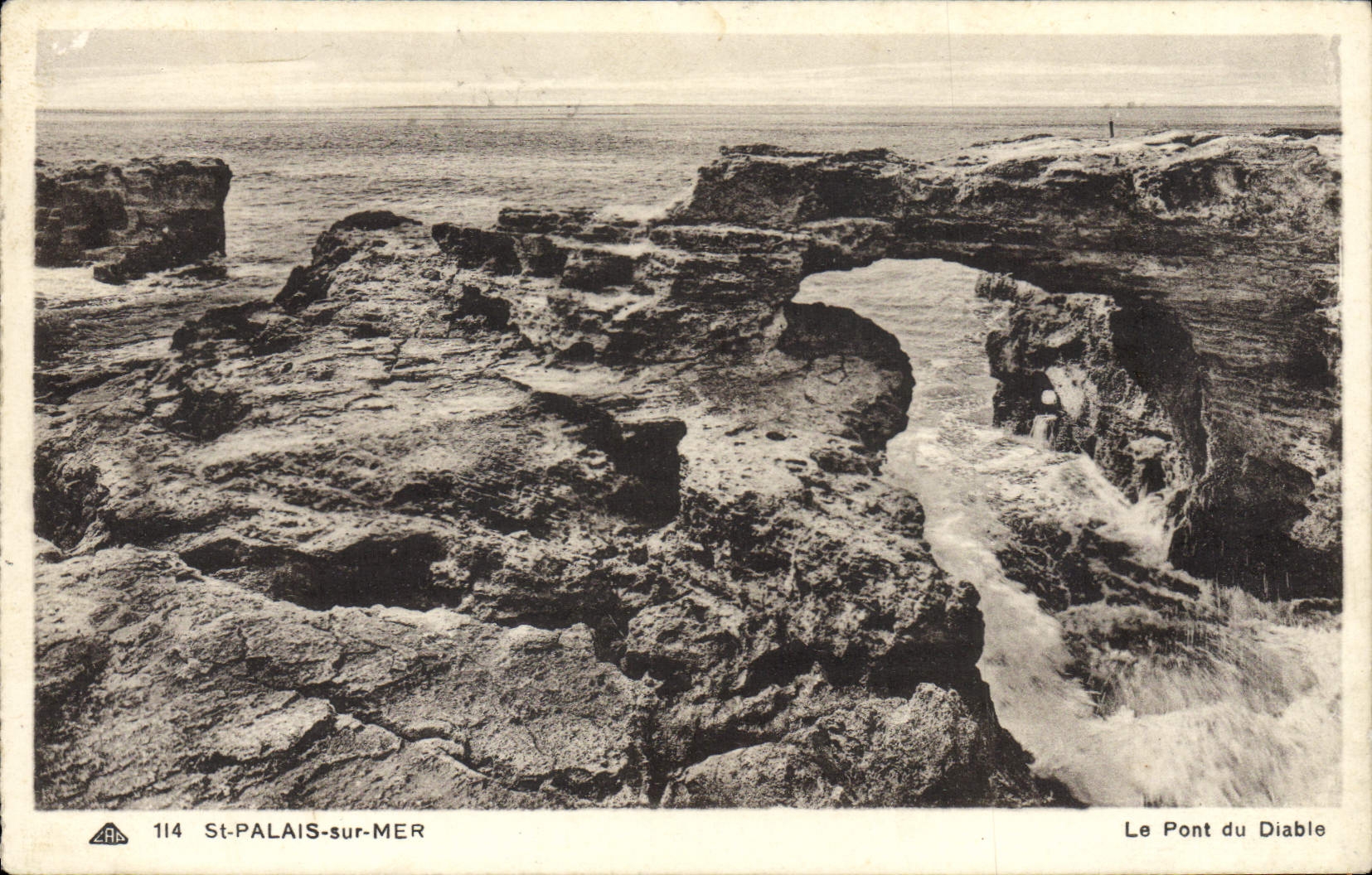 CPA St Palais Sur Mer Le Pont Du Diable