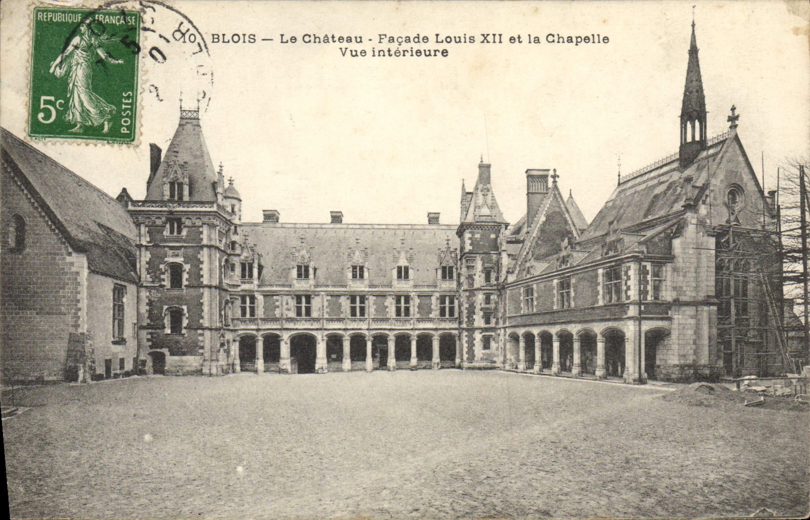 CPA Blois Le Chateau Facade Louis Et La Chapelle Vue interieure 