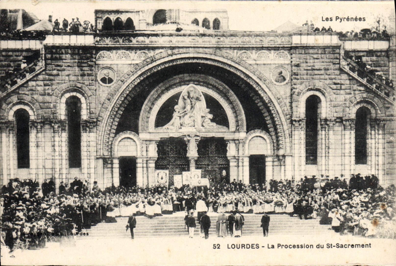 POSTAL de la VENDIMIA pesada la procesión del sacramento del St