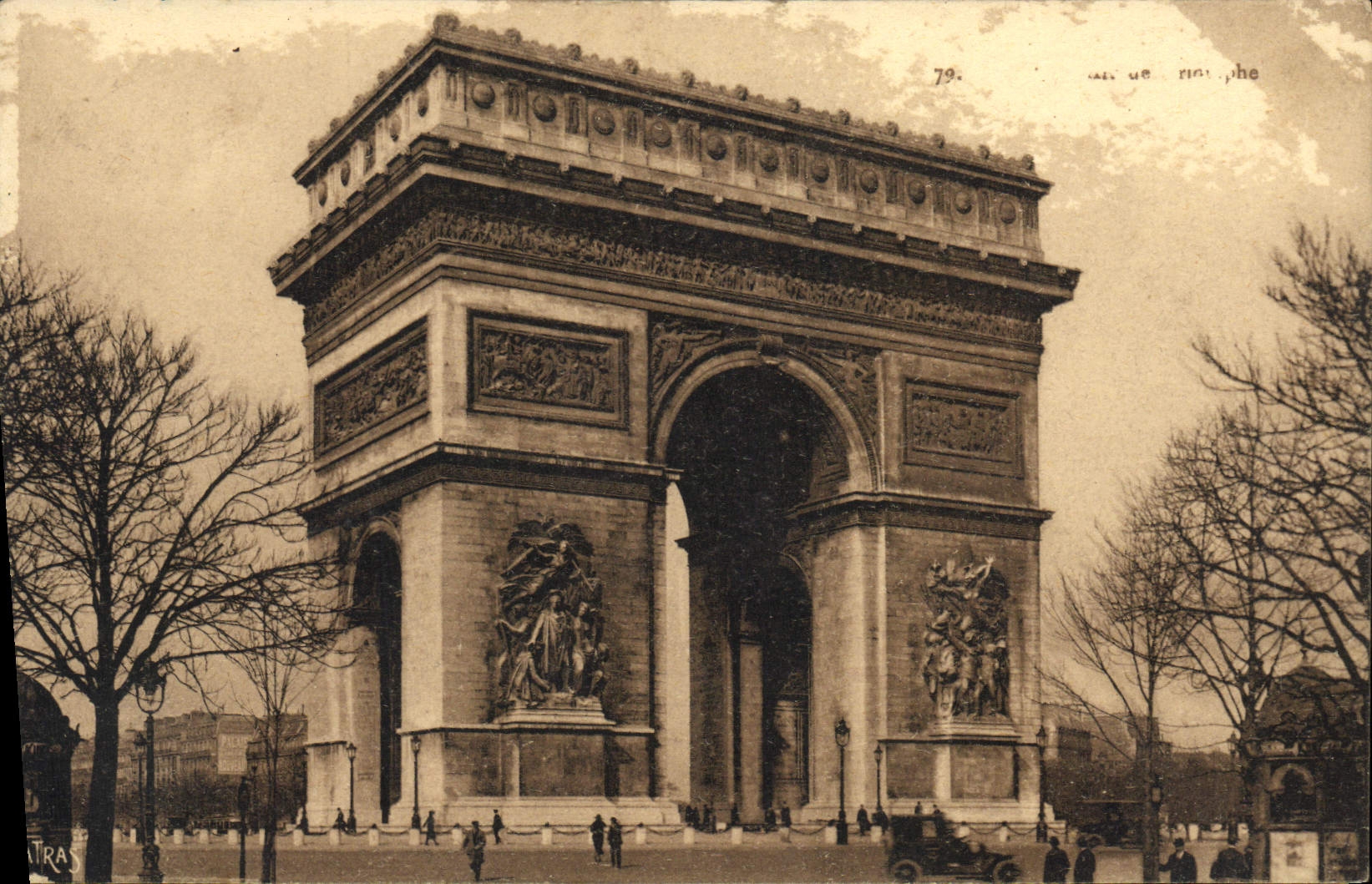 CPA Paris Arc de Triomphe