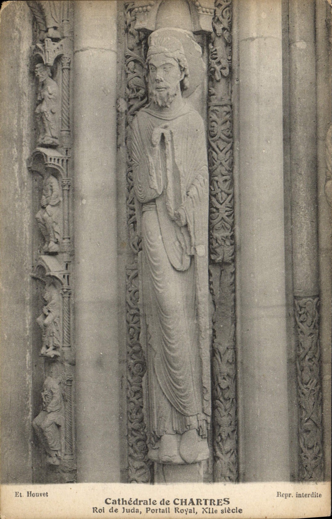 CPA Cathedrale De Chartres Roi De Juda Portail royal