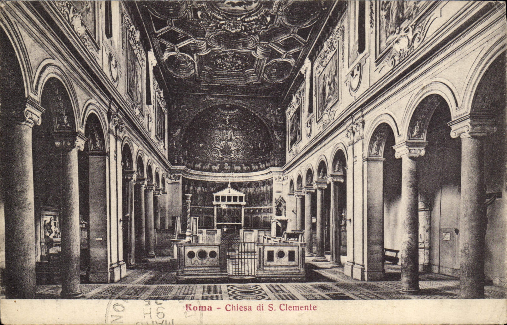 POSTAL Roma Chiesa Di S Lenient de la VENDIMIA