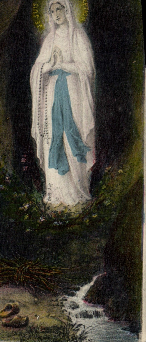 VINTAGE POSTCARD Heavy Virgin