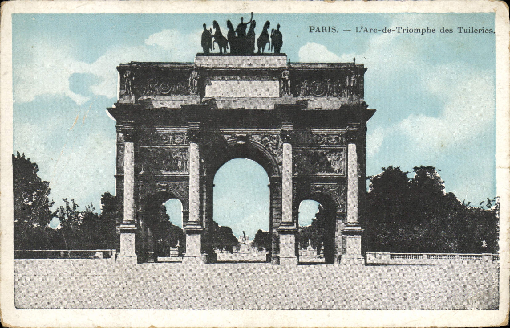 CPA Paris L'Arc De Triomphe Des Tuileries