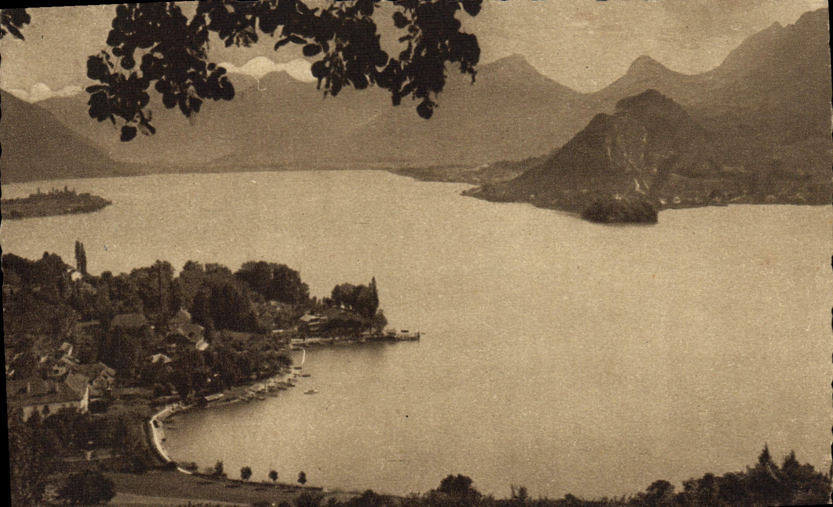 CPA Lac D'Annecy Talloires Et Le Bout Du lac