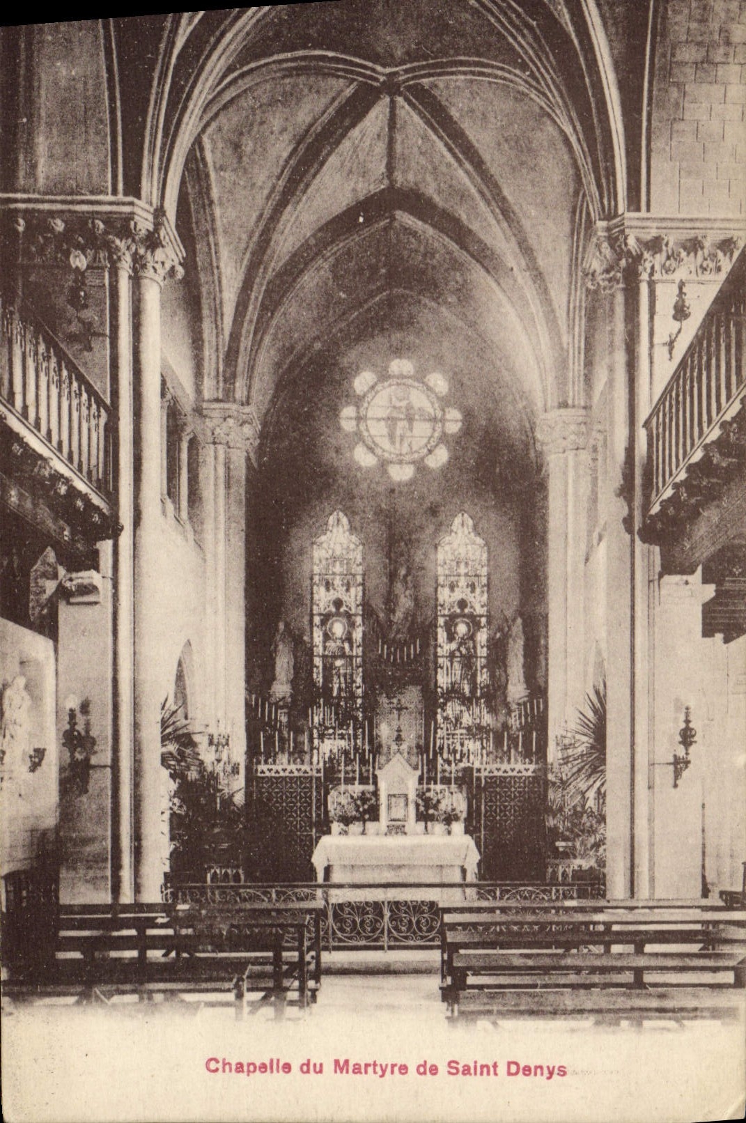 VINTAGE POSTCARD Vault Of the Martyrdom Of Denys Saint