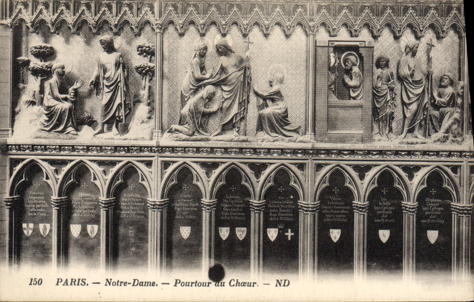 CPA Paris Notre Dame Pourtour Au Choeur