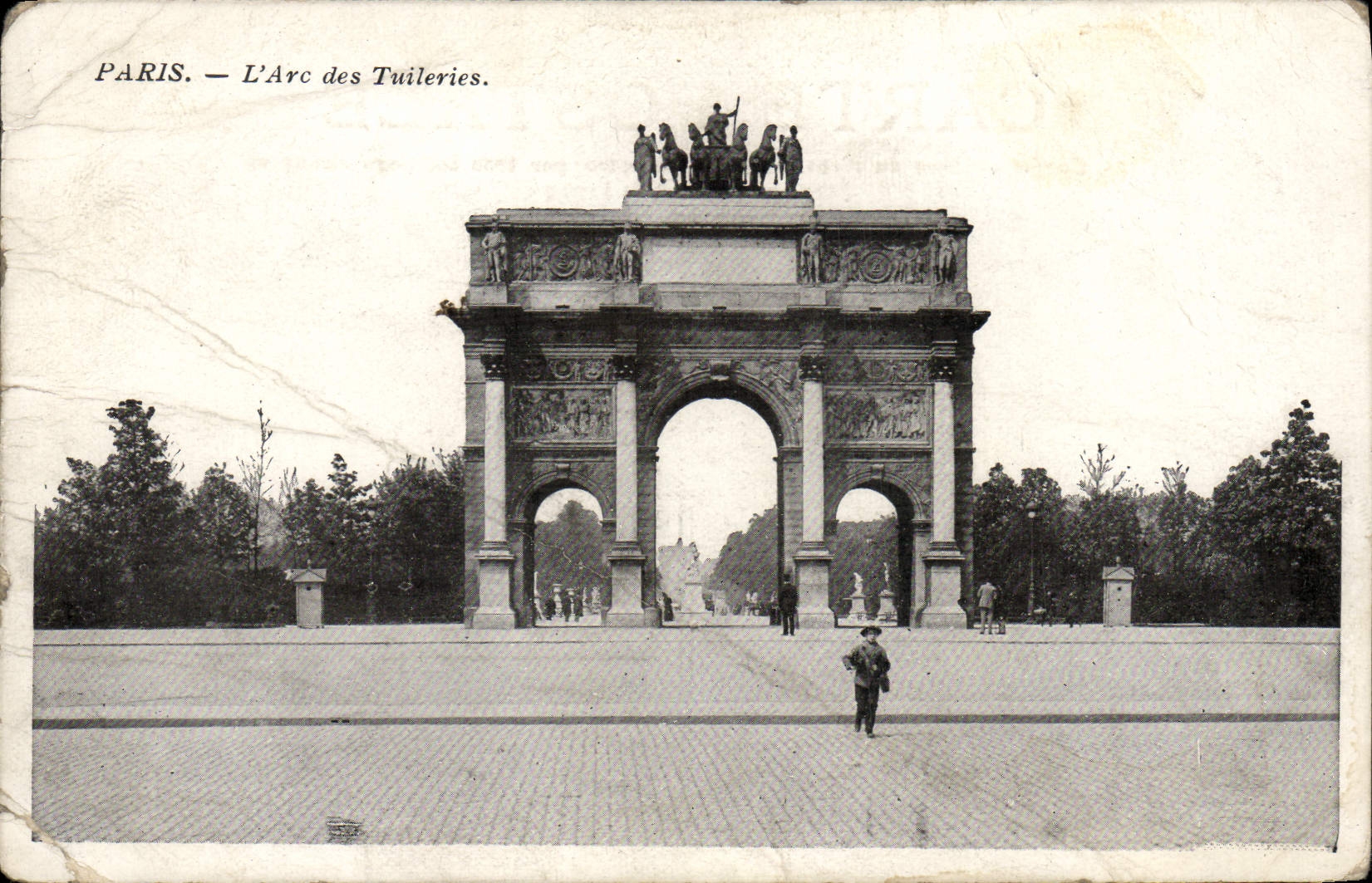 CPA Paris L'Arc Des Tuileries