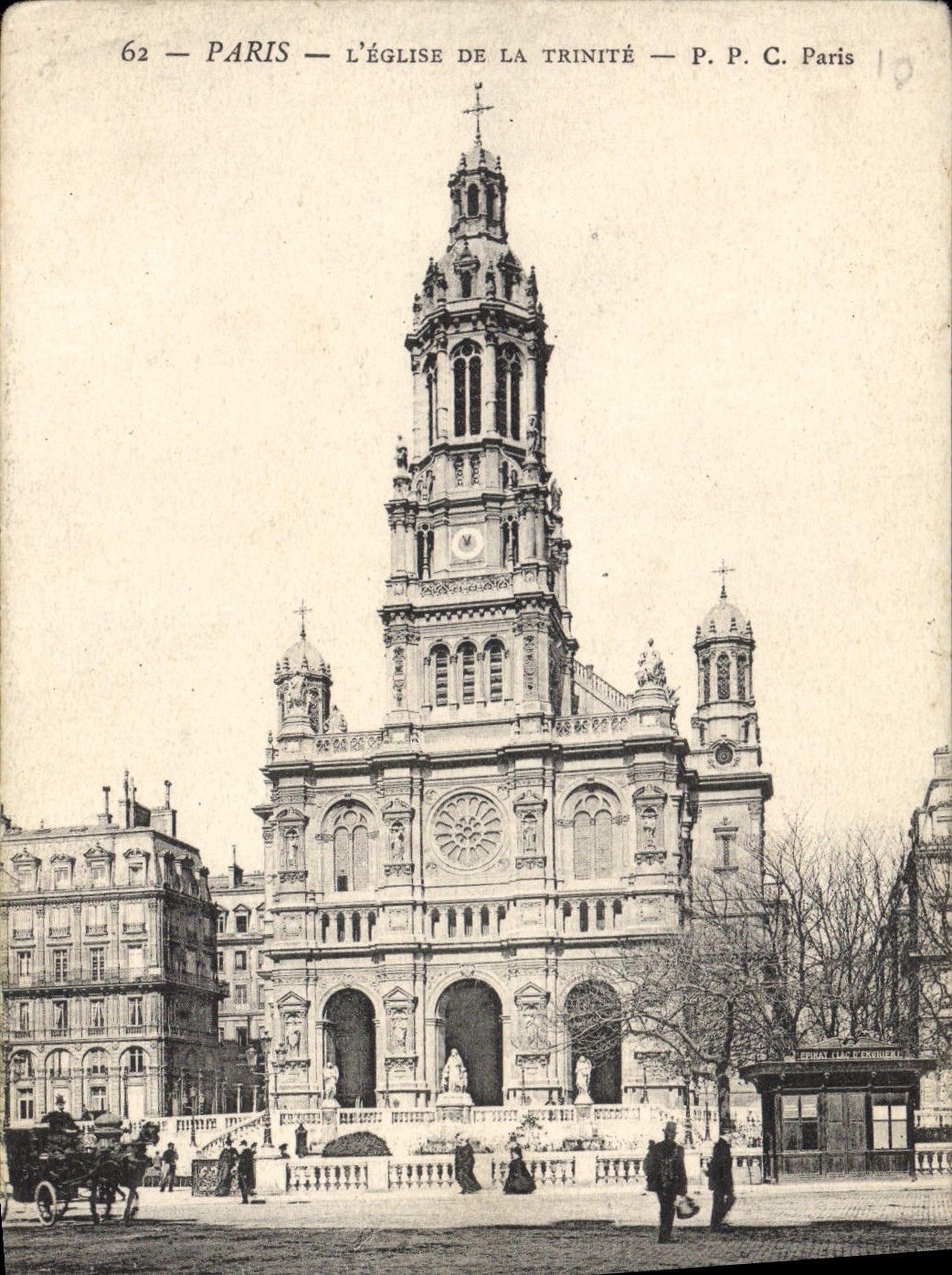 CPA Paris L'Eglise De La Trinite