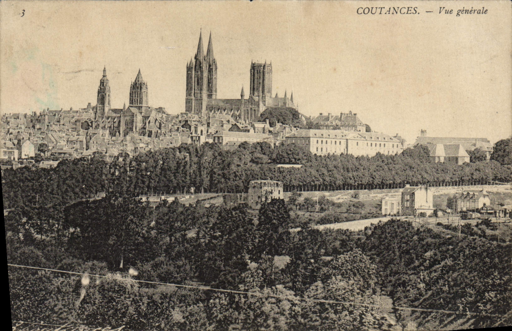 CPA Coutances Vue Generale