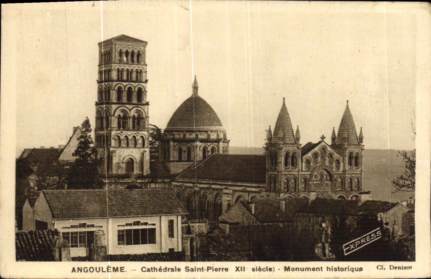 VINTAGE POSTCARD Angouleme Cathedral Saint Pierre