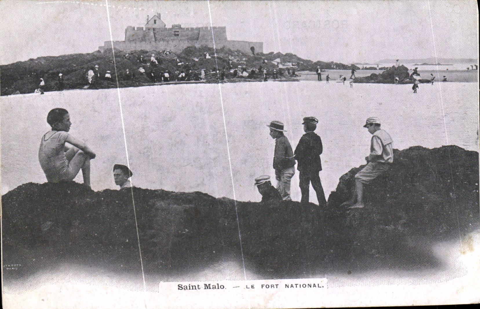 CPA Saint Malo Le Fort National Enfants