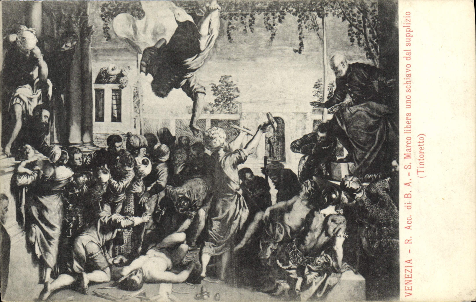 CPA Venezia Marco Libera uno schiavo dal supplizio Tintoretto