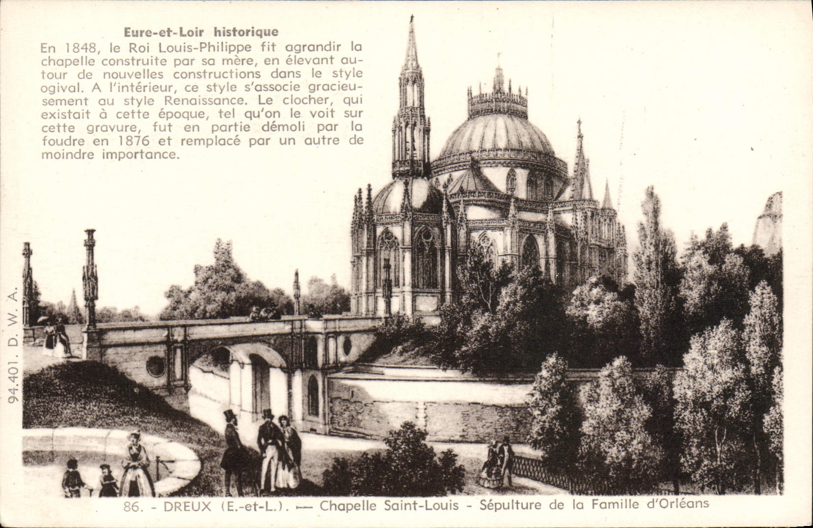 CPA Dreux Chapelle Saint louis sepulture de la famille d'Orleans