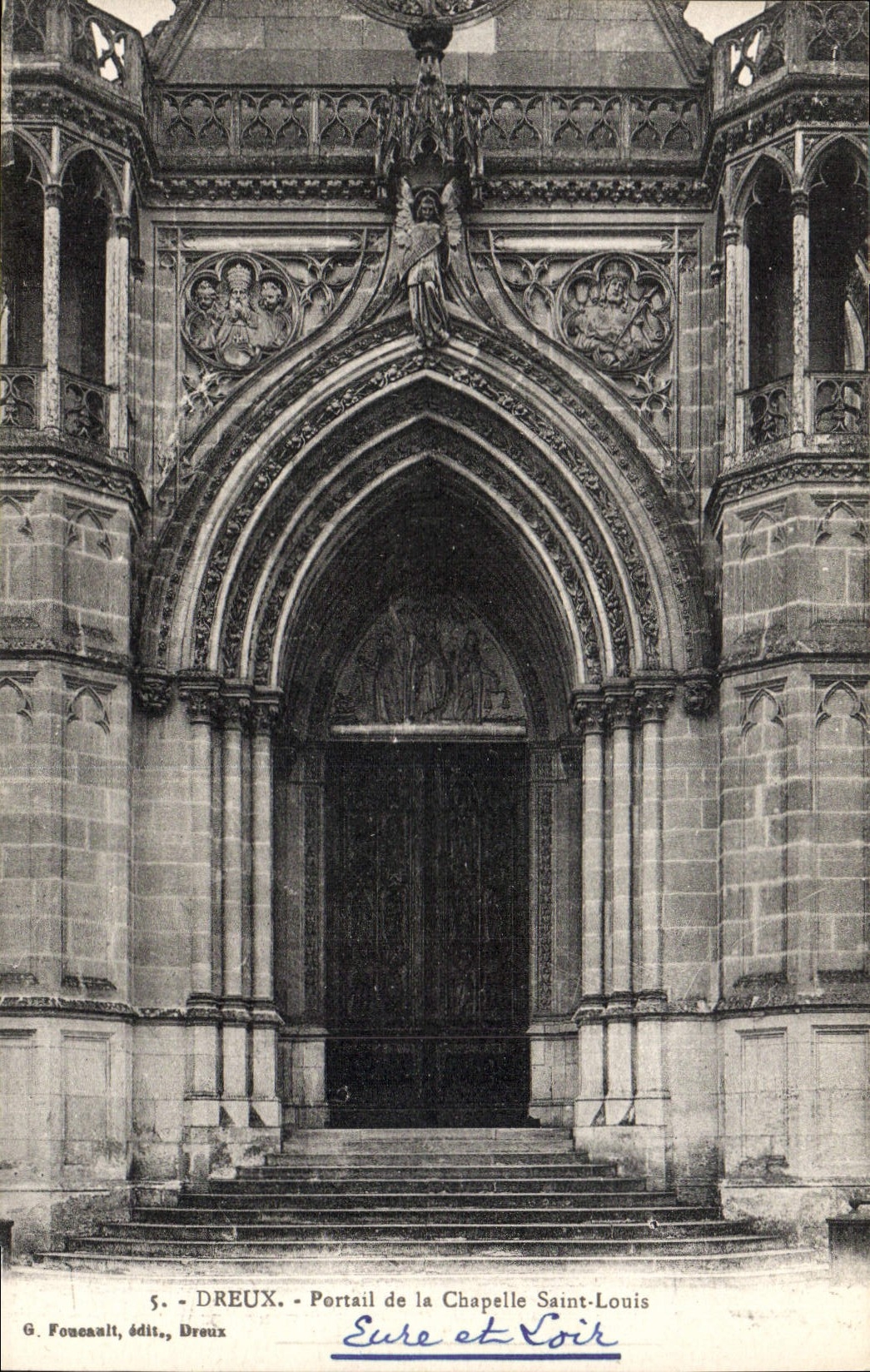 POSTAL Dreux Portil de la VENDIMIA de la cámara acorazada St. Louis