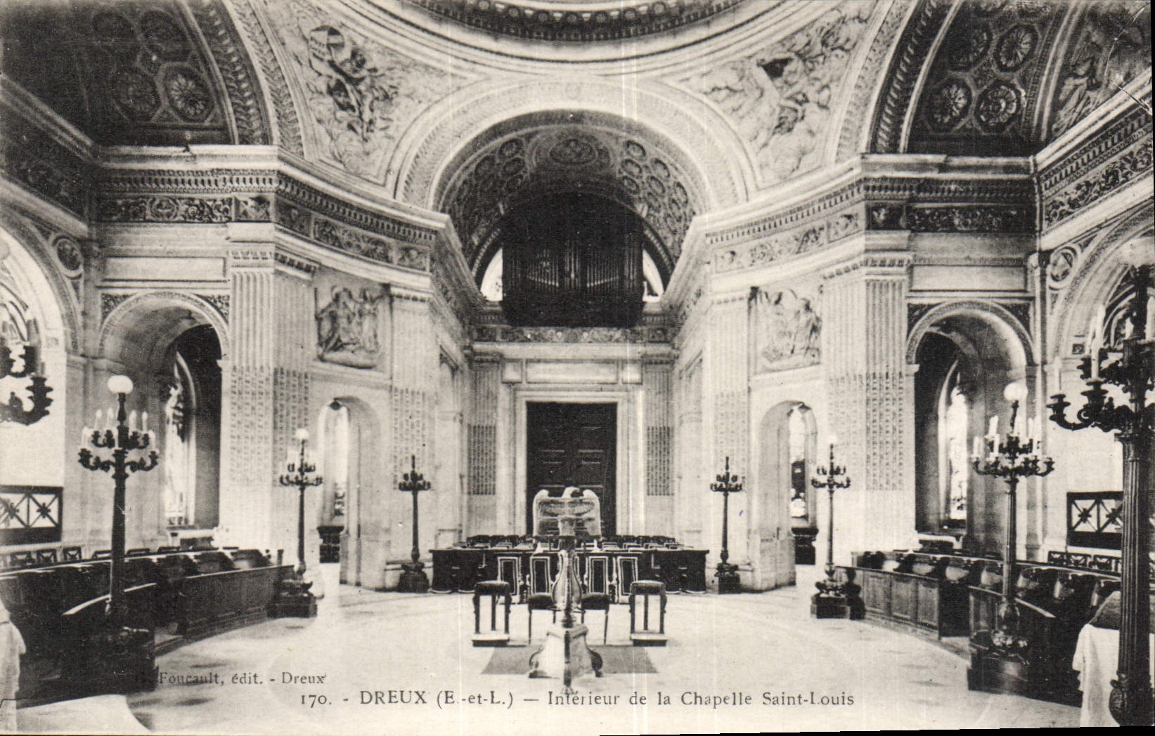 CPA Dreux Interieur de la Chapelle Saint Louis