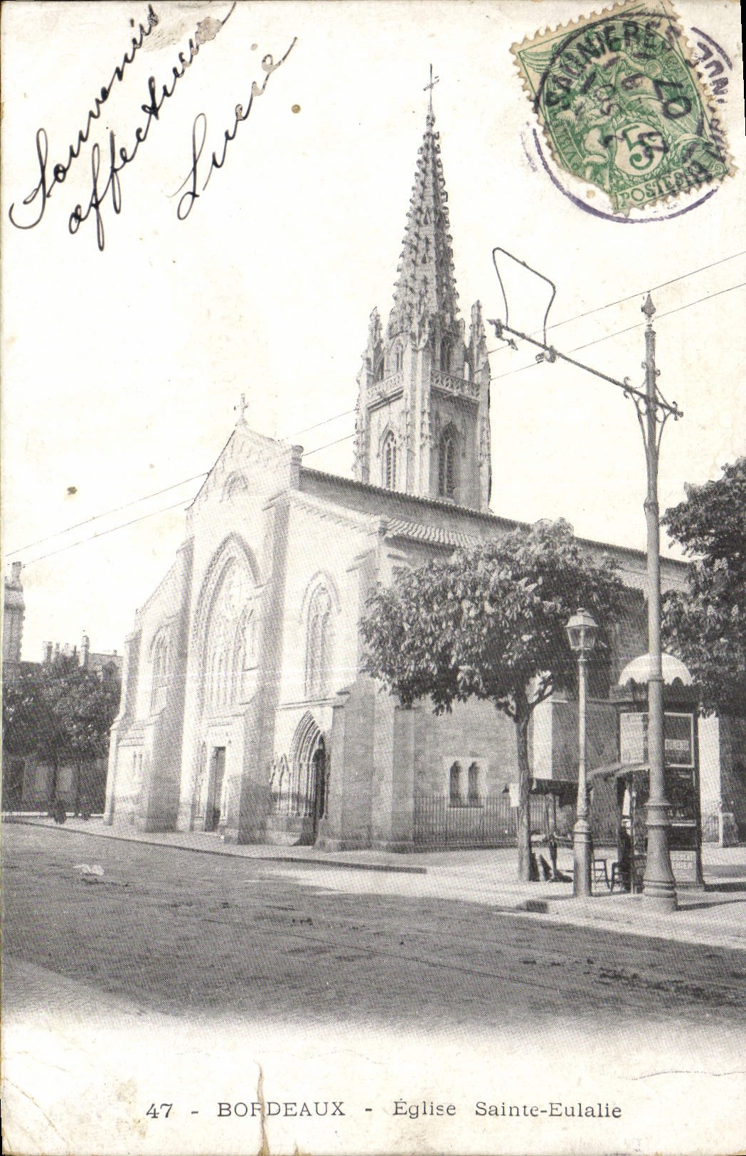 CPA Bordeaux Eglise Saint Eulalie