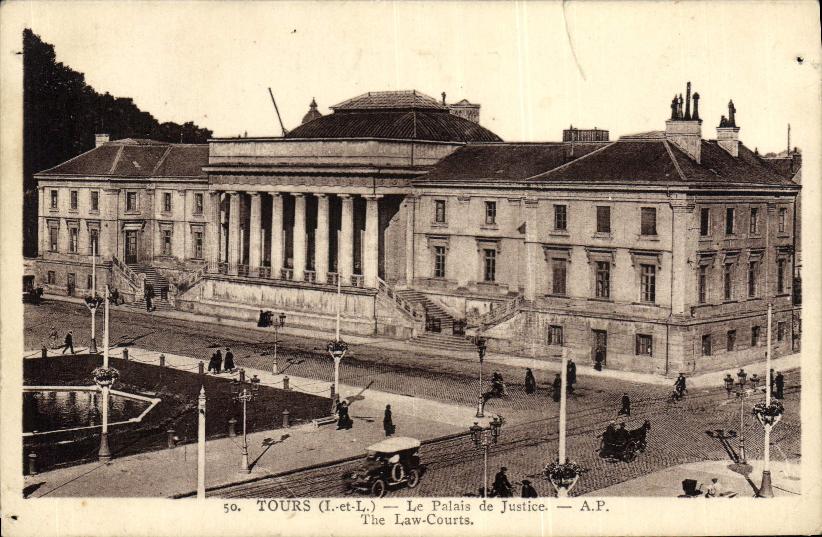 CPA Tours Le Palais de Justice