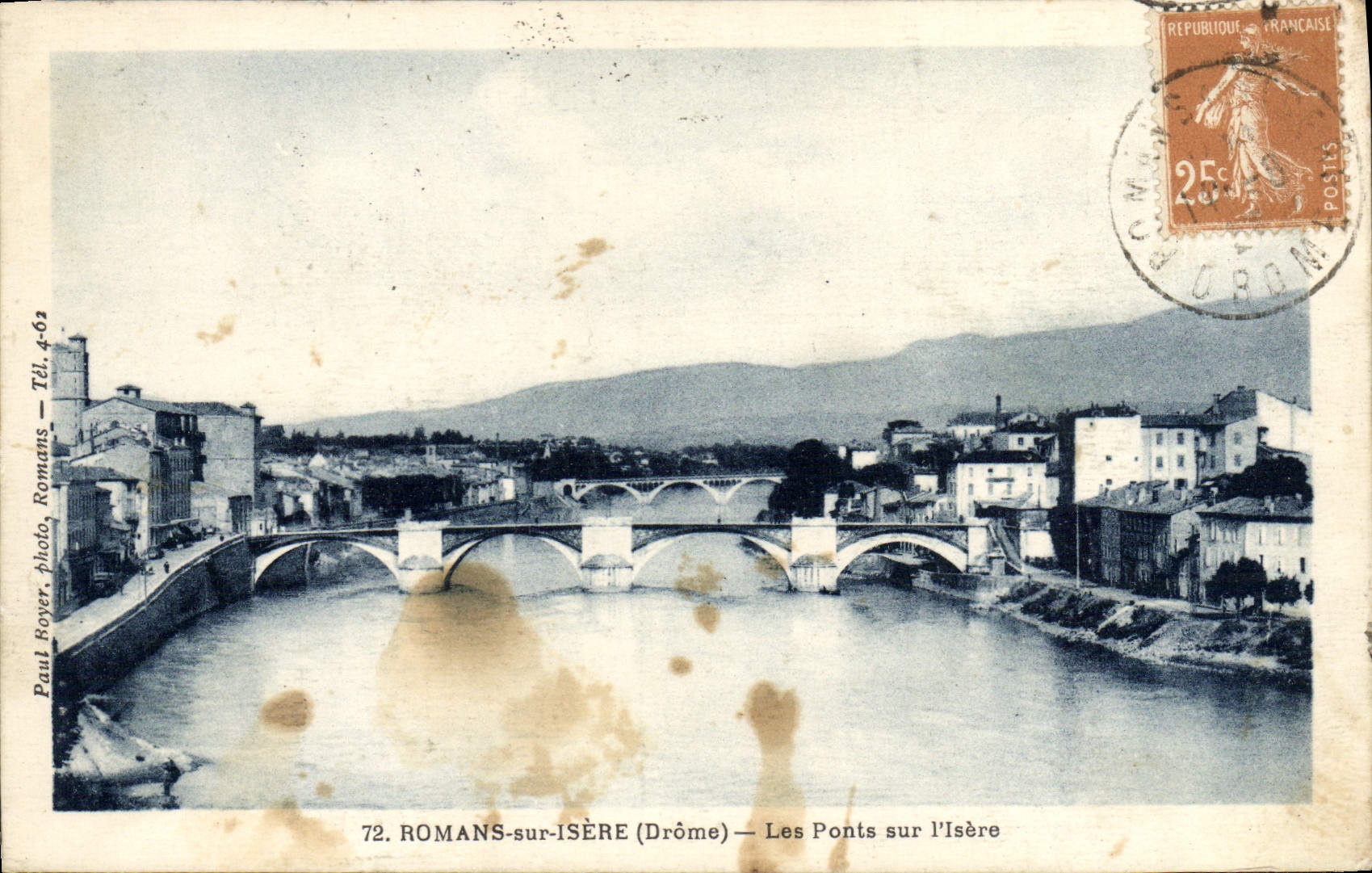 VINTAGE POSTCARD Romance On Isere Bridges On Isere