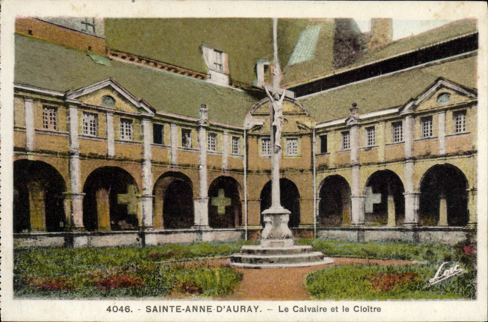 VINTAGE POSTCARD Holy Anne D' Auray the Martyrdom and the Cloister