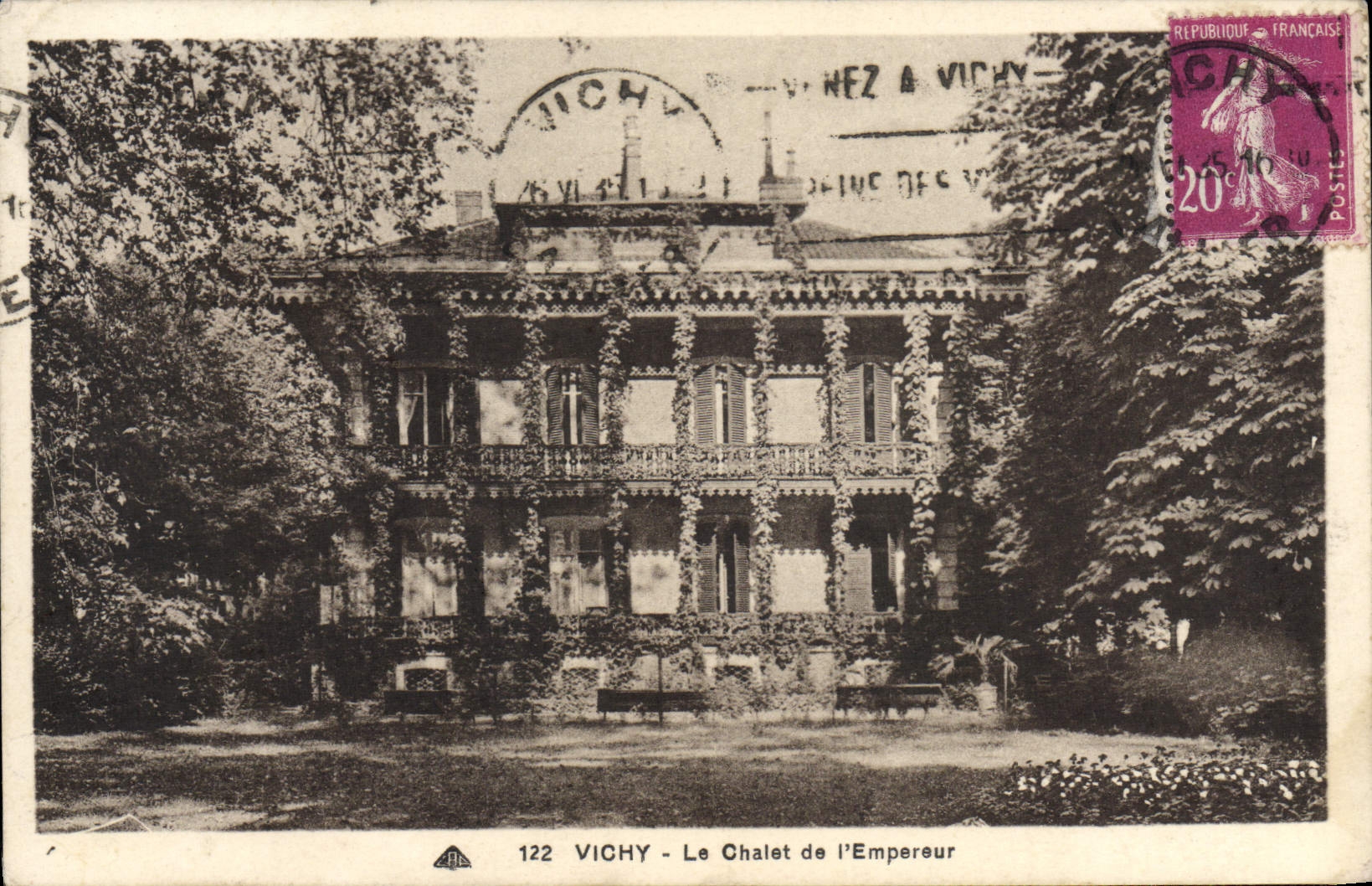 CPA Vichy Le Chalet de L'Empereur