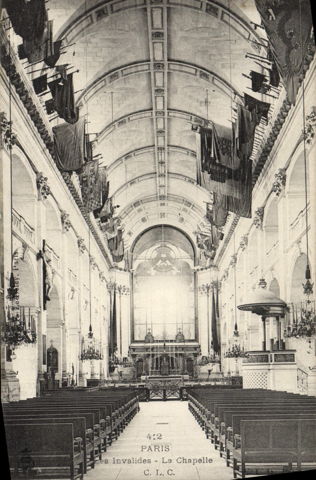 VINTAGE POSTCARD Paris Invalids La Chapelle