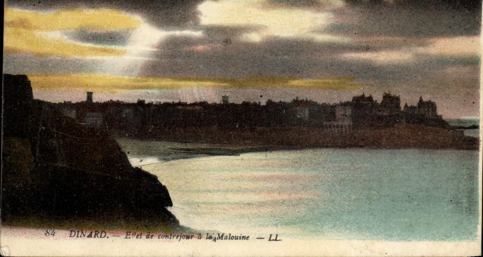 Efecto Confrejour de Dinard de la POSTAL de la VENDIMIA al habitante Saint de Malo