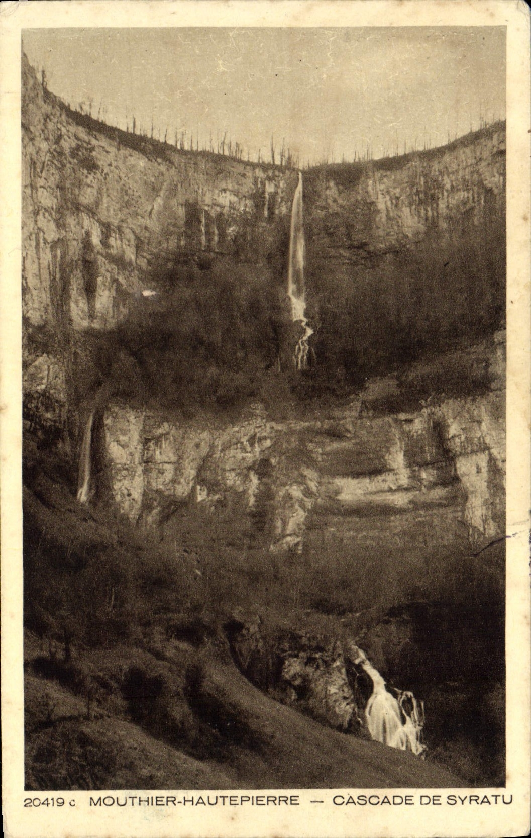 CPA Mouthier Hauthepierre cascade De Syratu