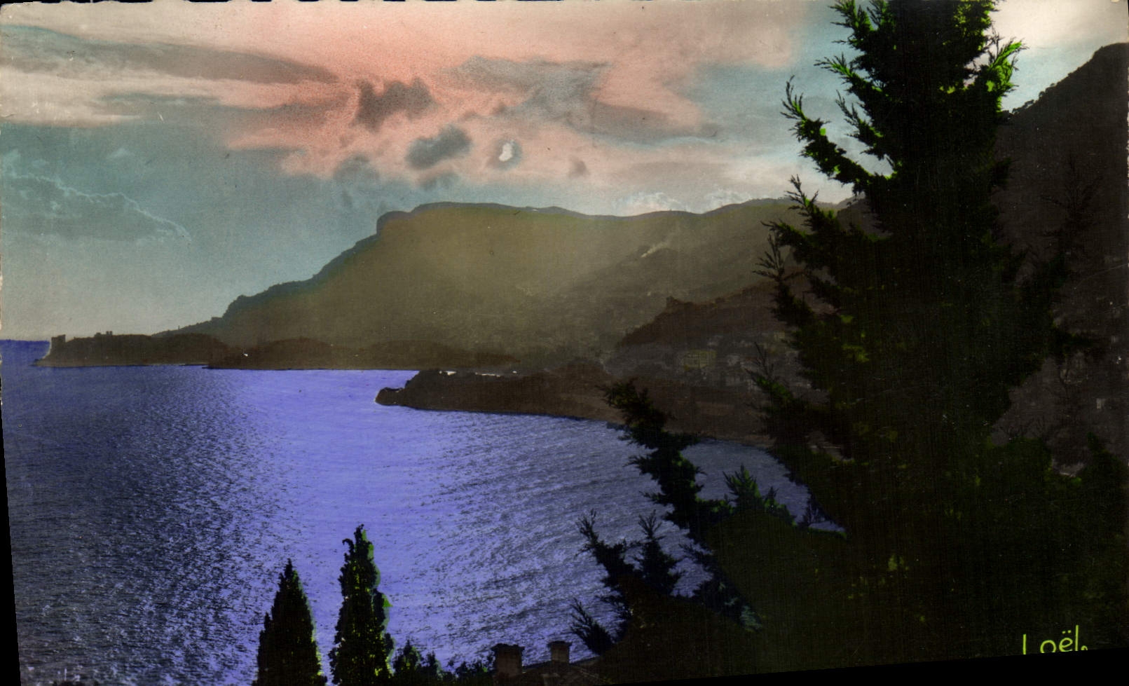 MODERN CARD Monaco the Principality Seen of Roquebrune Cape Martin