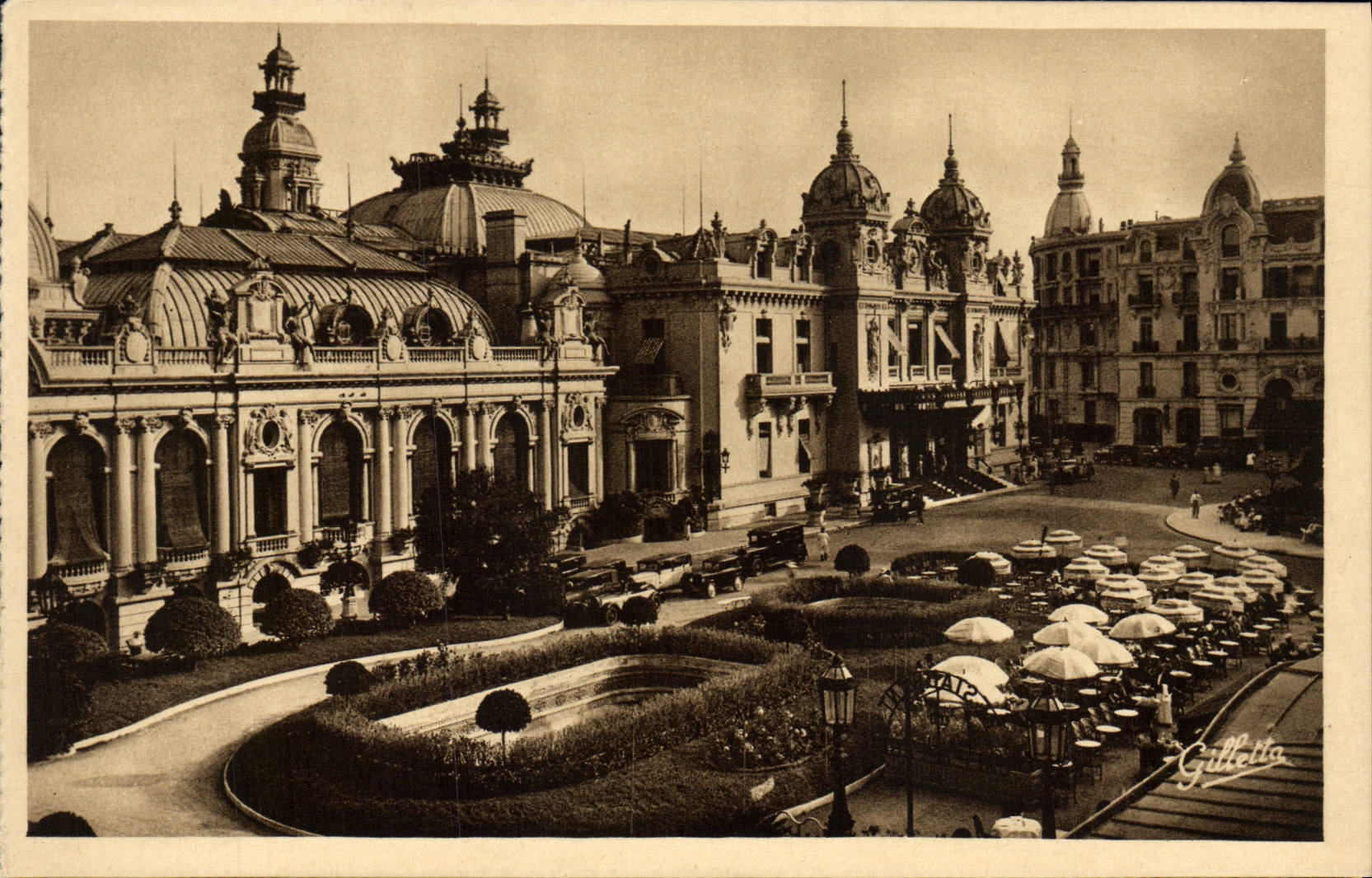 VINTAGE POSTCARD Monte Carlo Casino And Hotel Of Paris
