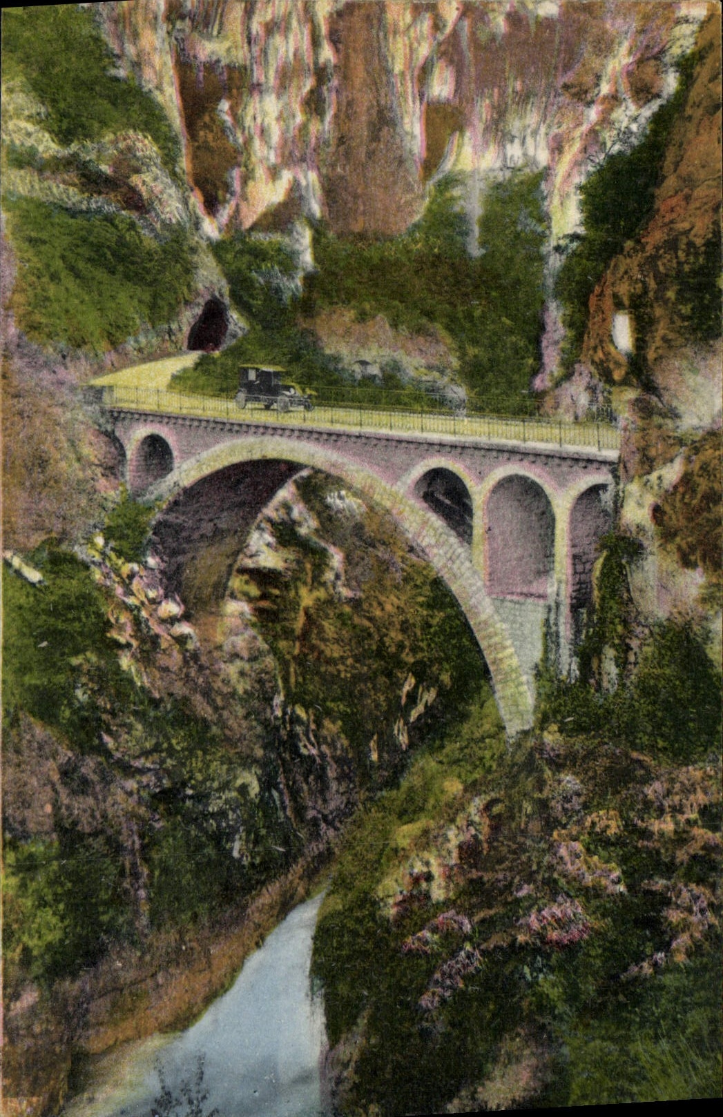 CPA Les Gorges du Loup Le Pont de L'Abime