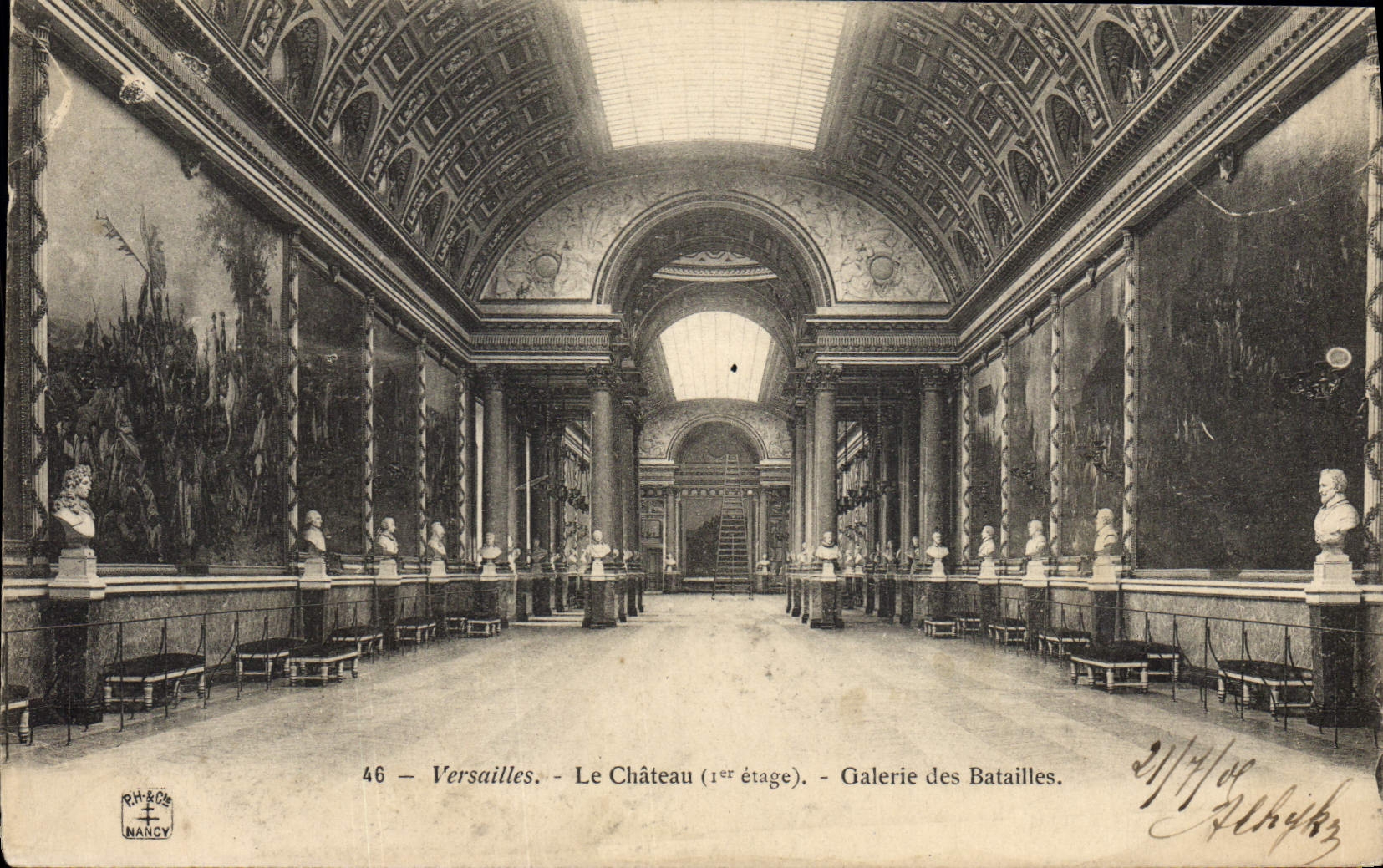 CPA Versailles Le Chateau Galerie des batailles 