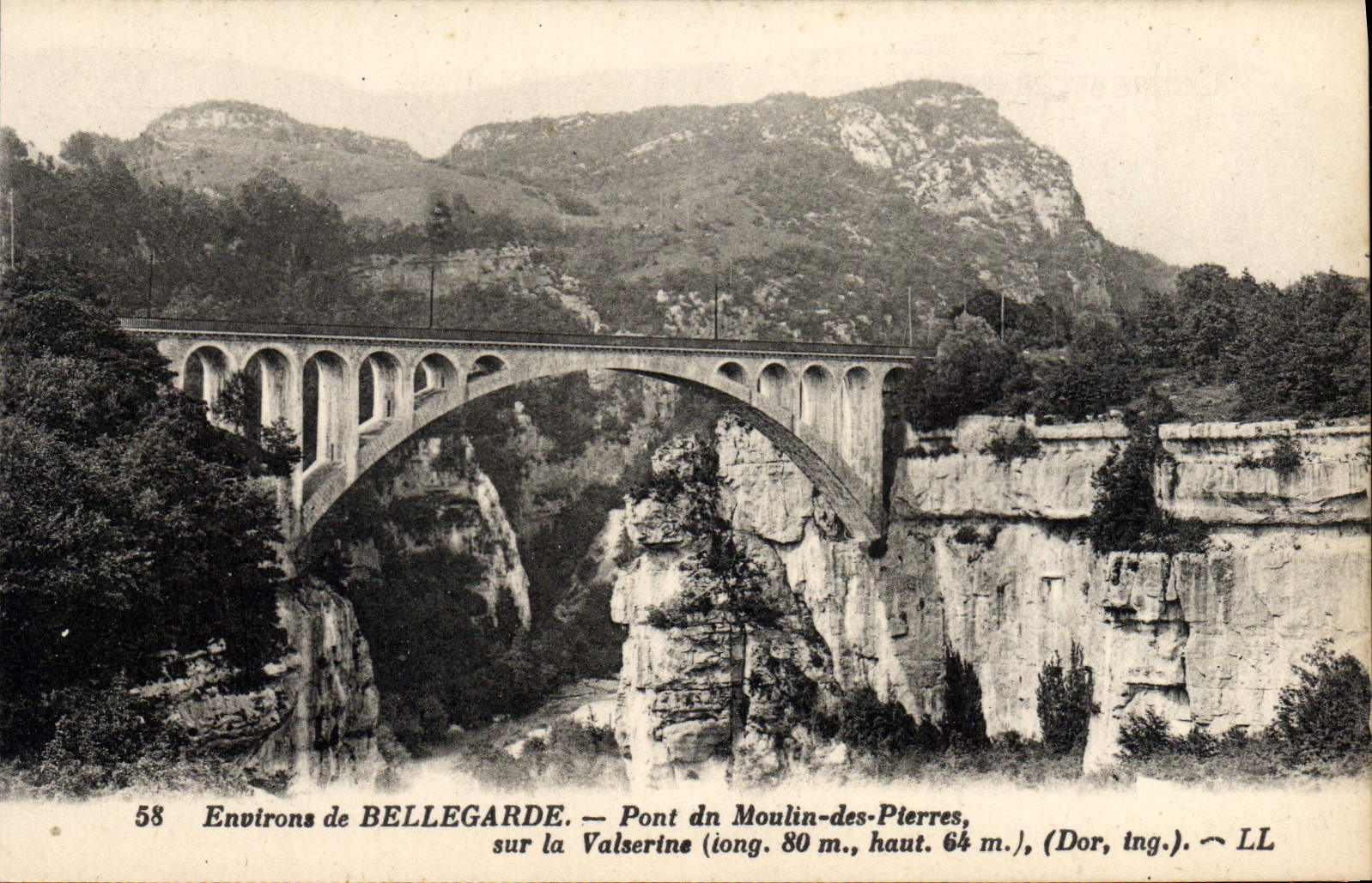 CPA Environs De Bellegarde Pont Du Moulin Des Pierres sur la Valserine