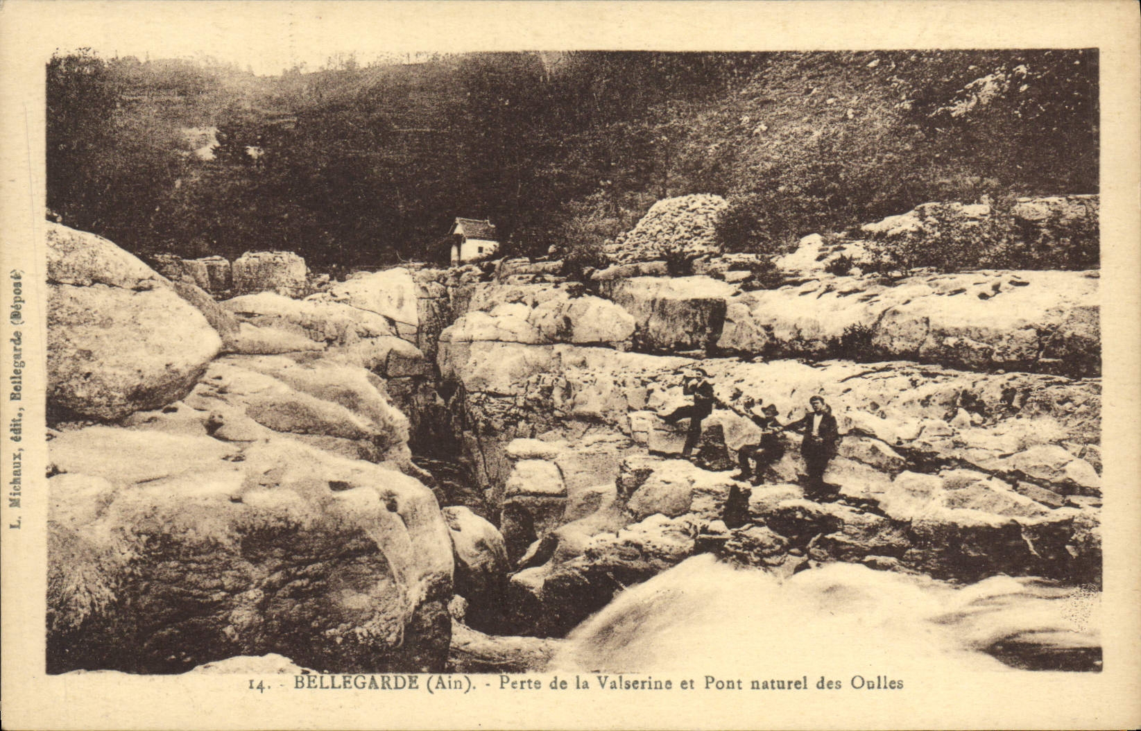 CPA Bellegarde Perte de la Valserine et pont naturel des Oulles