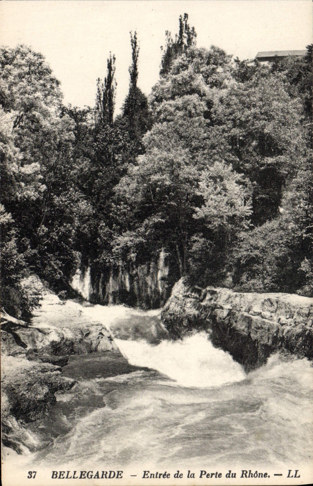 CPA Bellegarde Entree de la Perte du Rhone