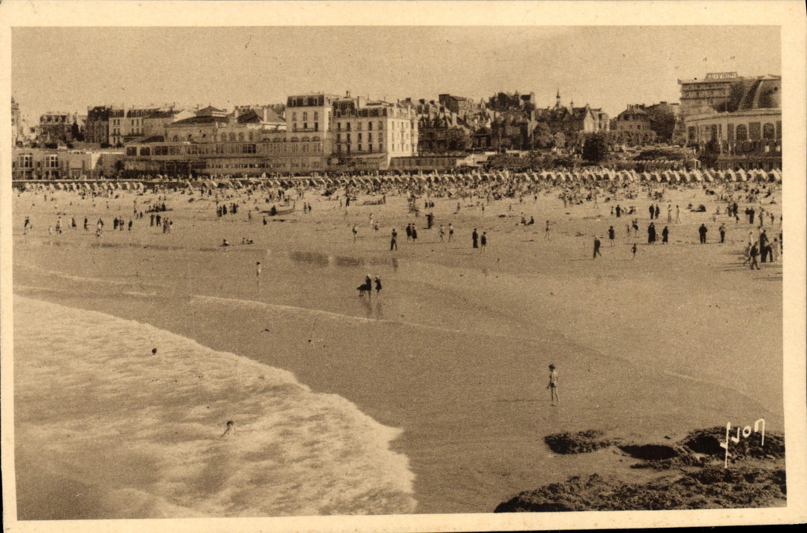CPA Dinard La plage a maree haute 