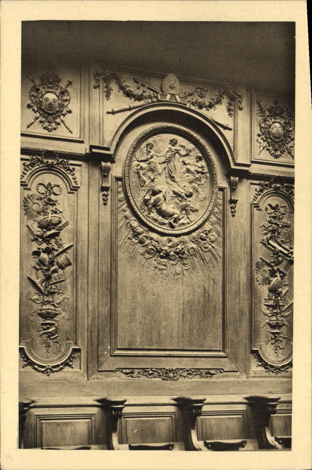 POSTAL Orleans de la VENDIMIA los woodworks cruzados santos de la iglesia de la catedral