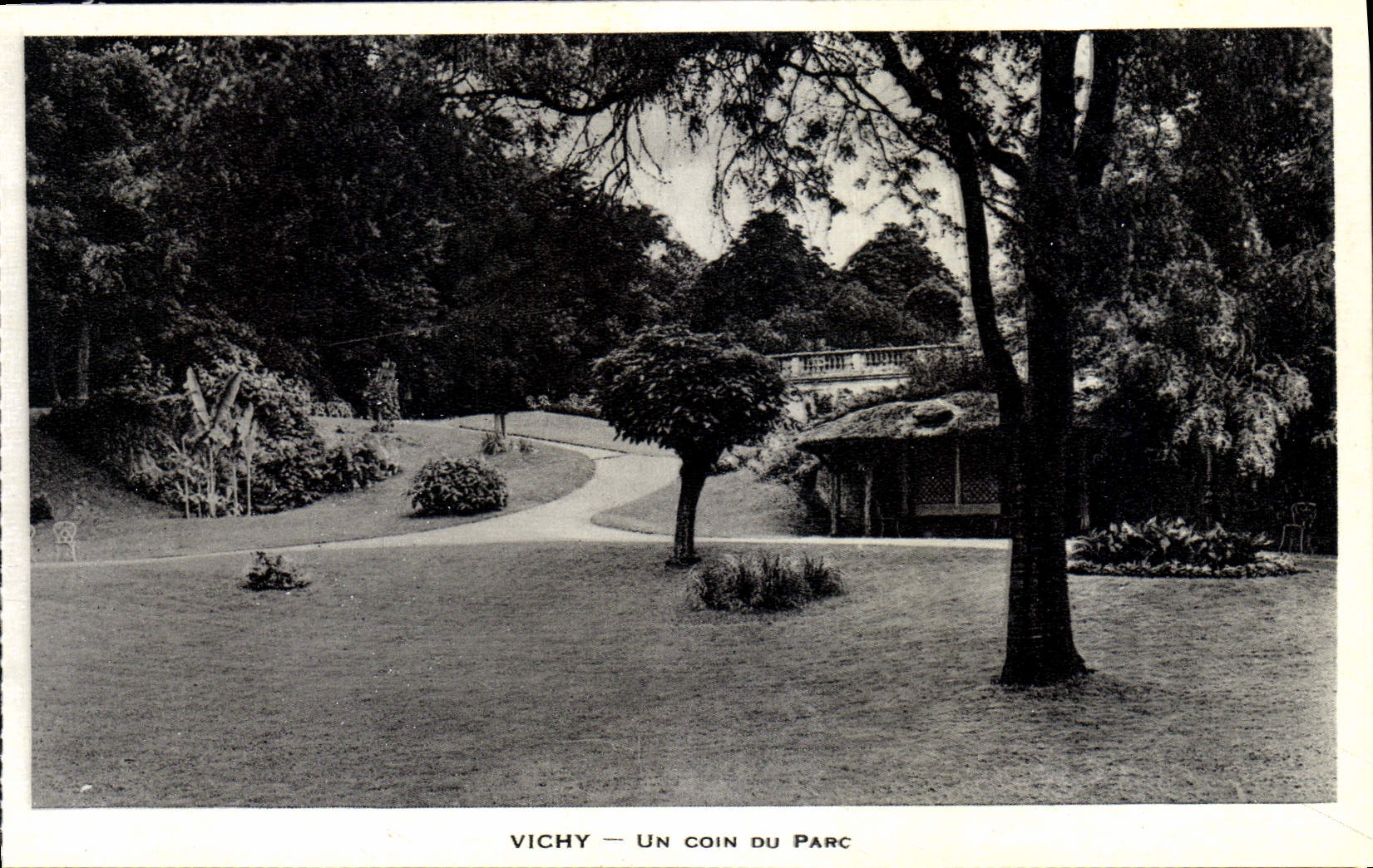 CPA Vichy Un Coin Du Parc