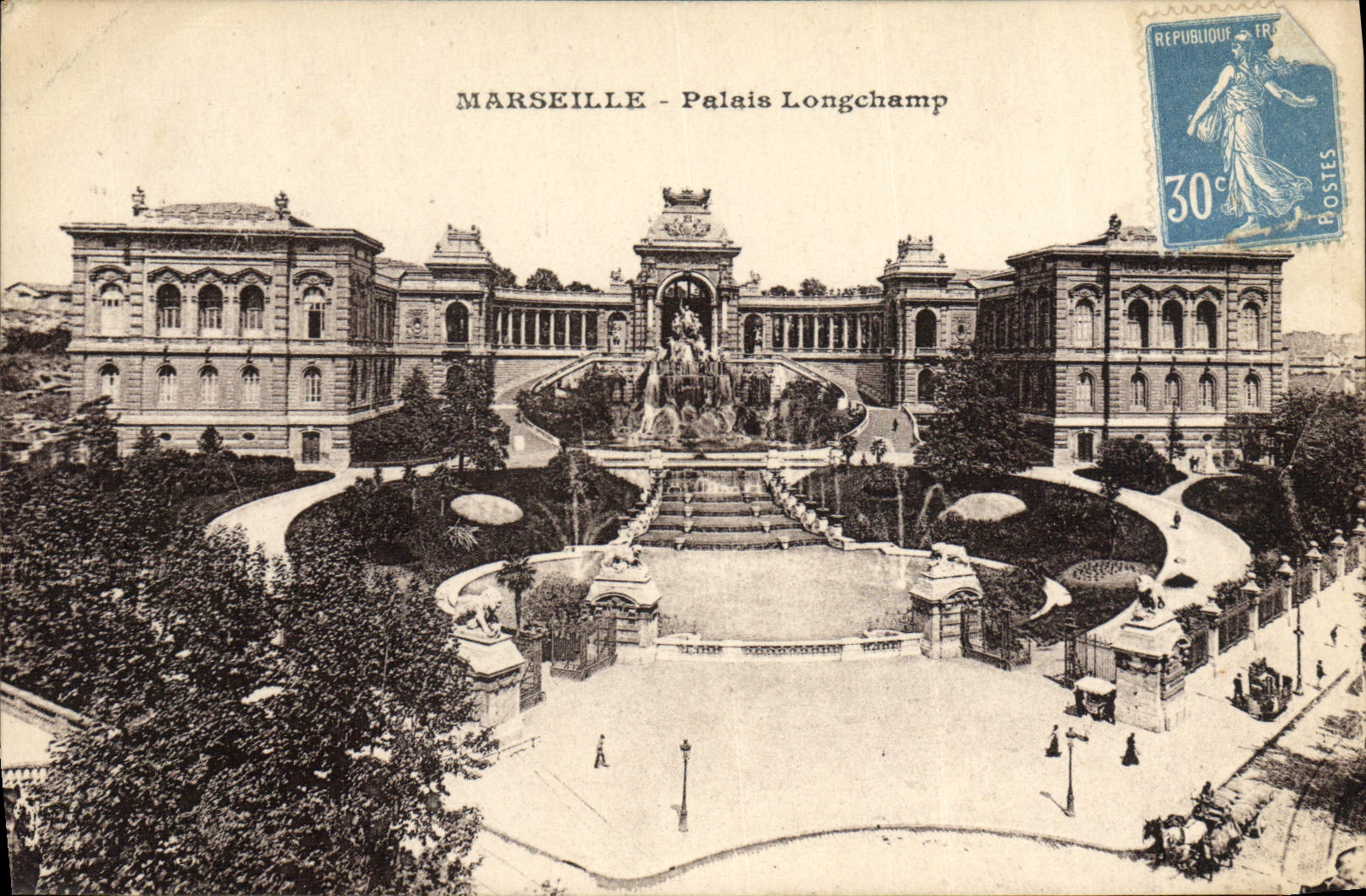CPA Marseille Le Palais Longchamp