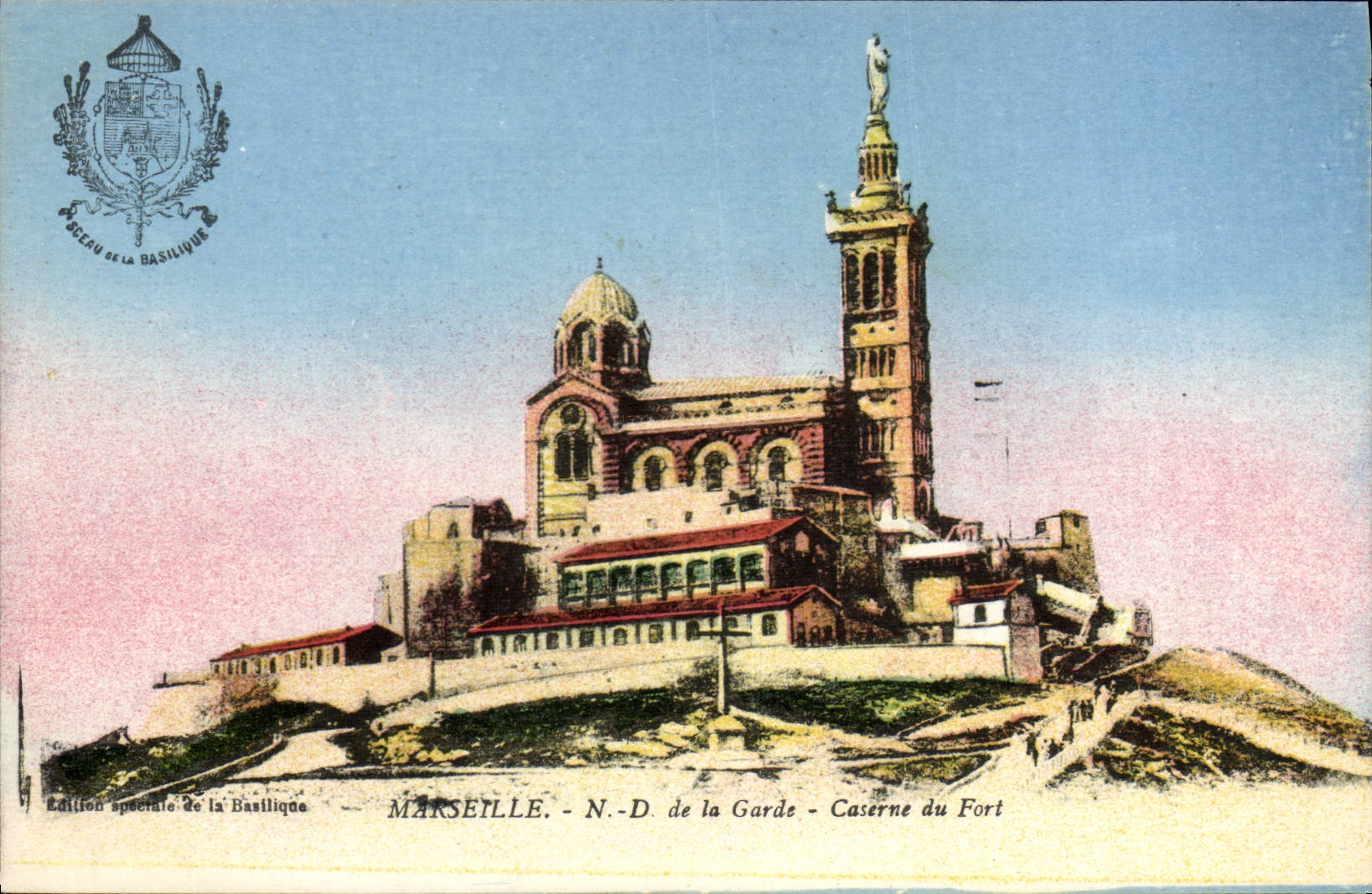 CPA Marseille Notre Dame de la Garde Caserne du fort 