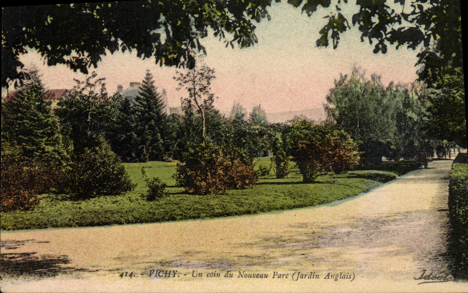 CPA Vichy Un Coin Du Nouveau Parc Jardin anglais