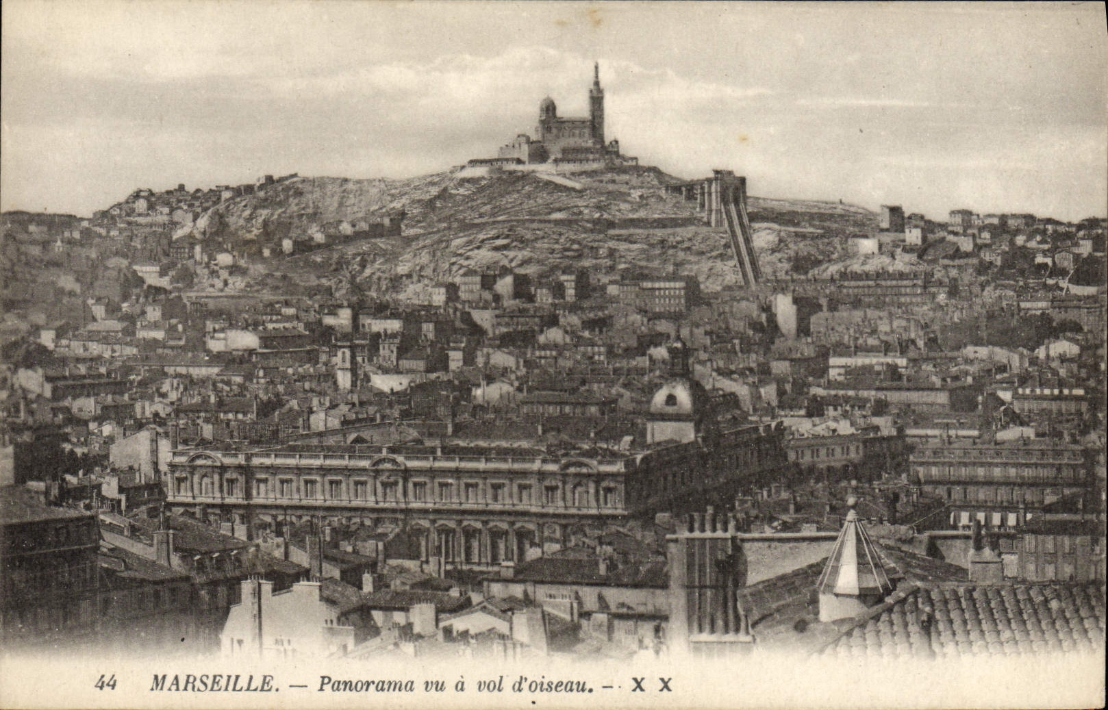 CPA Marseille Panorama Vu A Vol D'Oiseau