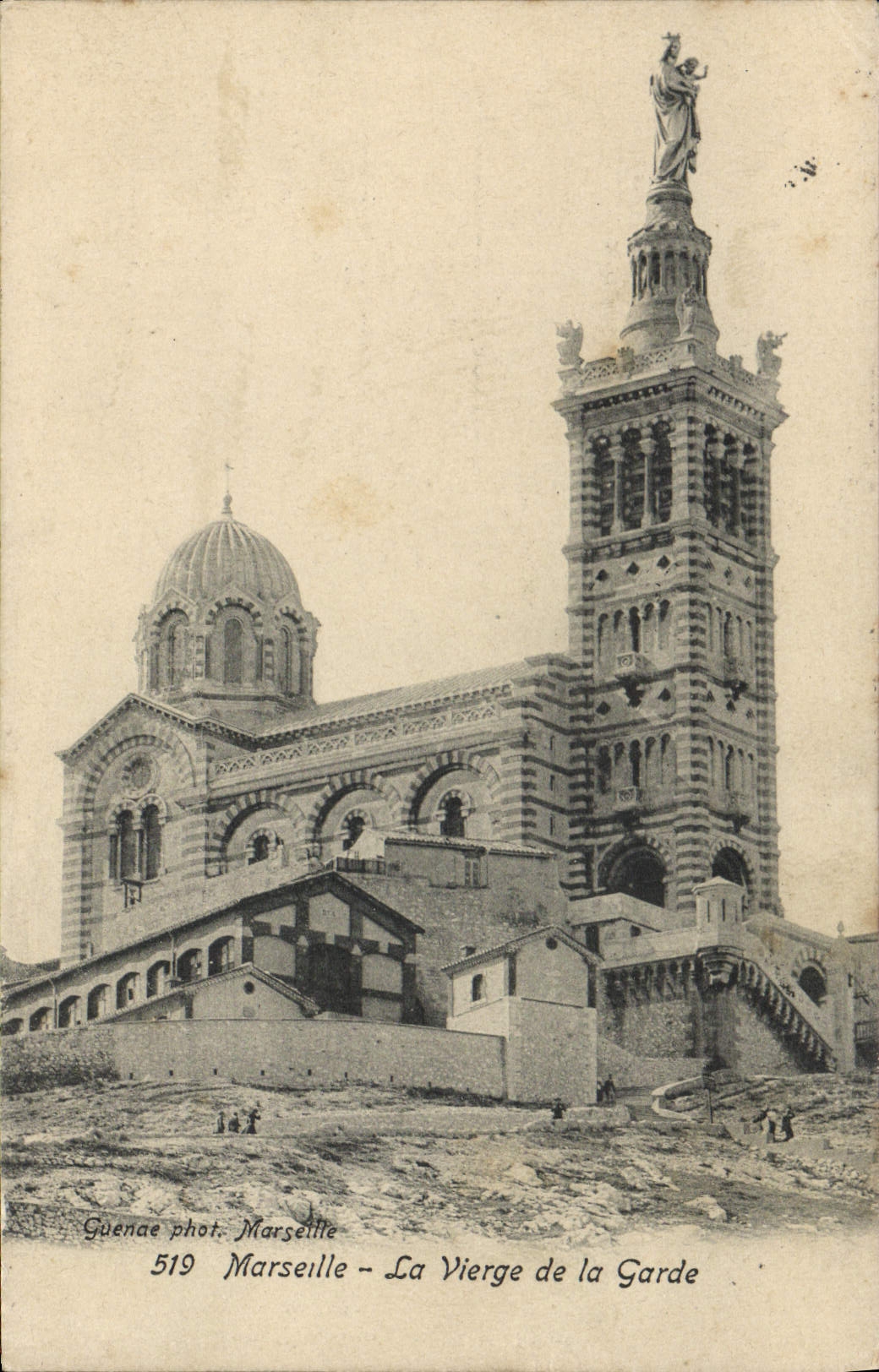 CPA Marseille La Vierge De La Garde