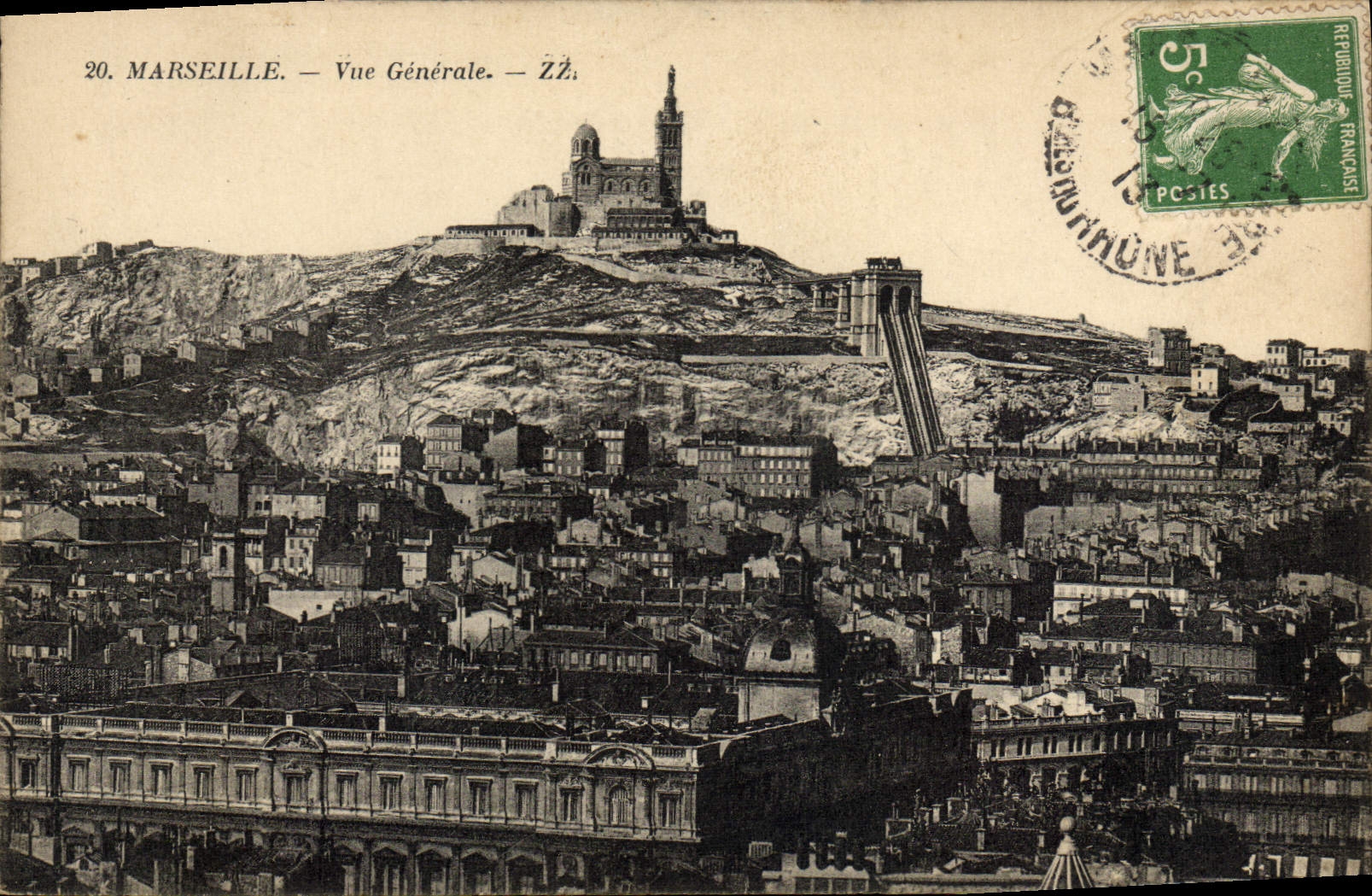 CPA Marseille Vue Generale