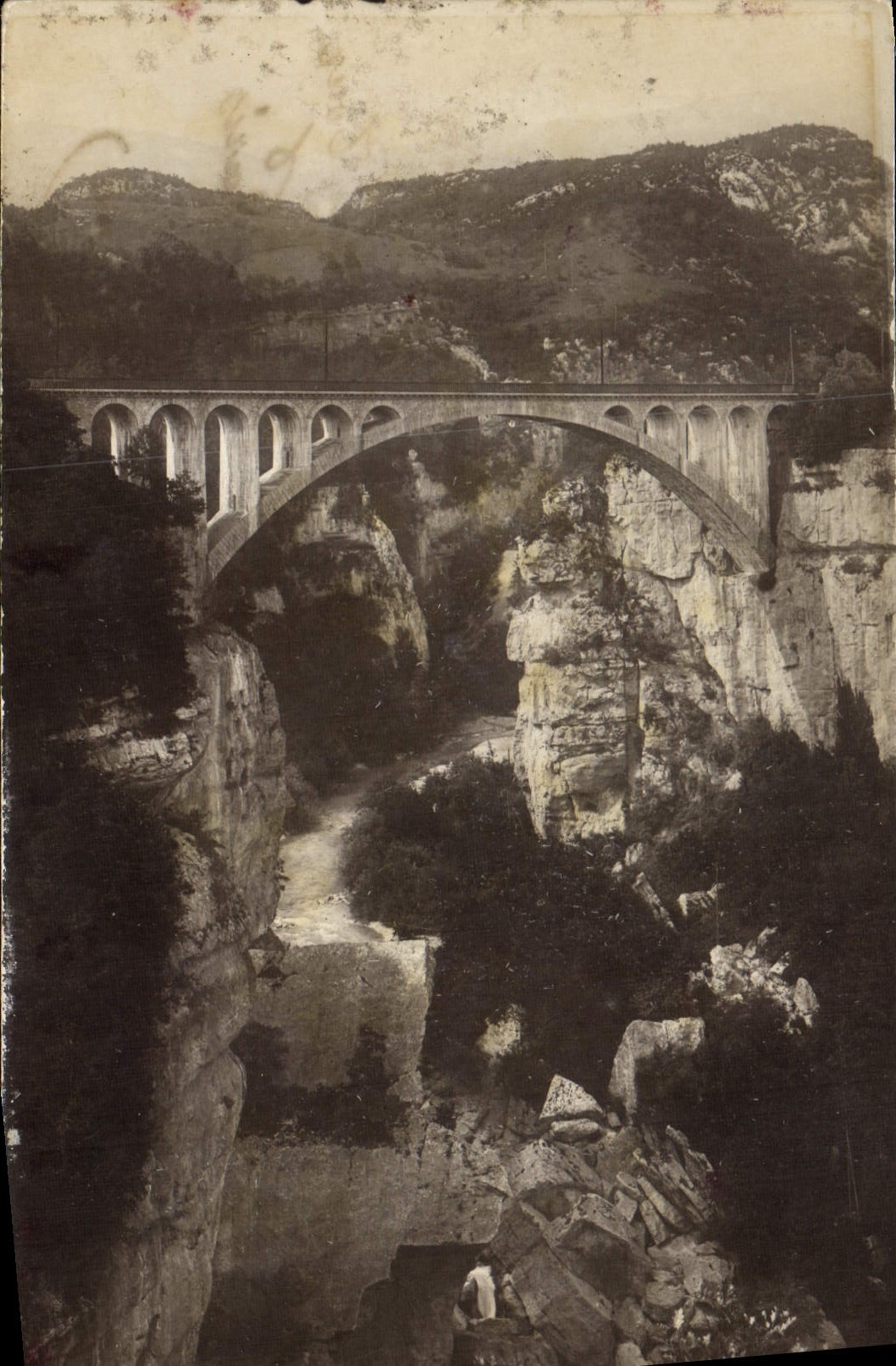 CPA Bellegarde Pont Du Moulin des pierres sur la Valserine 
