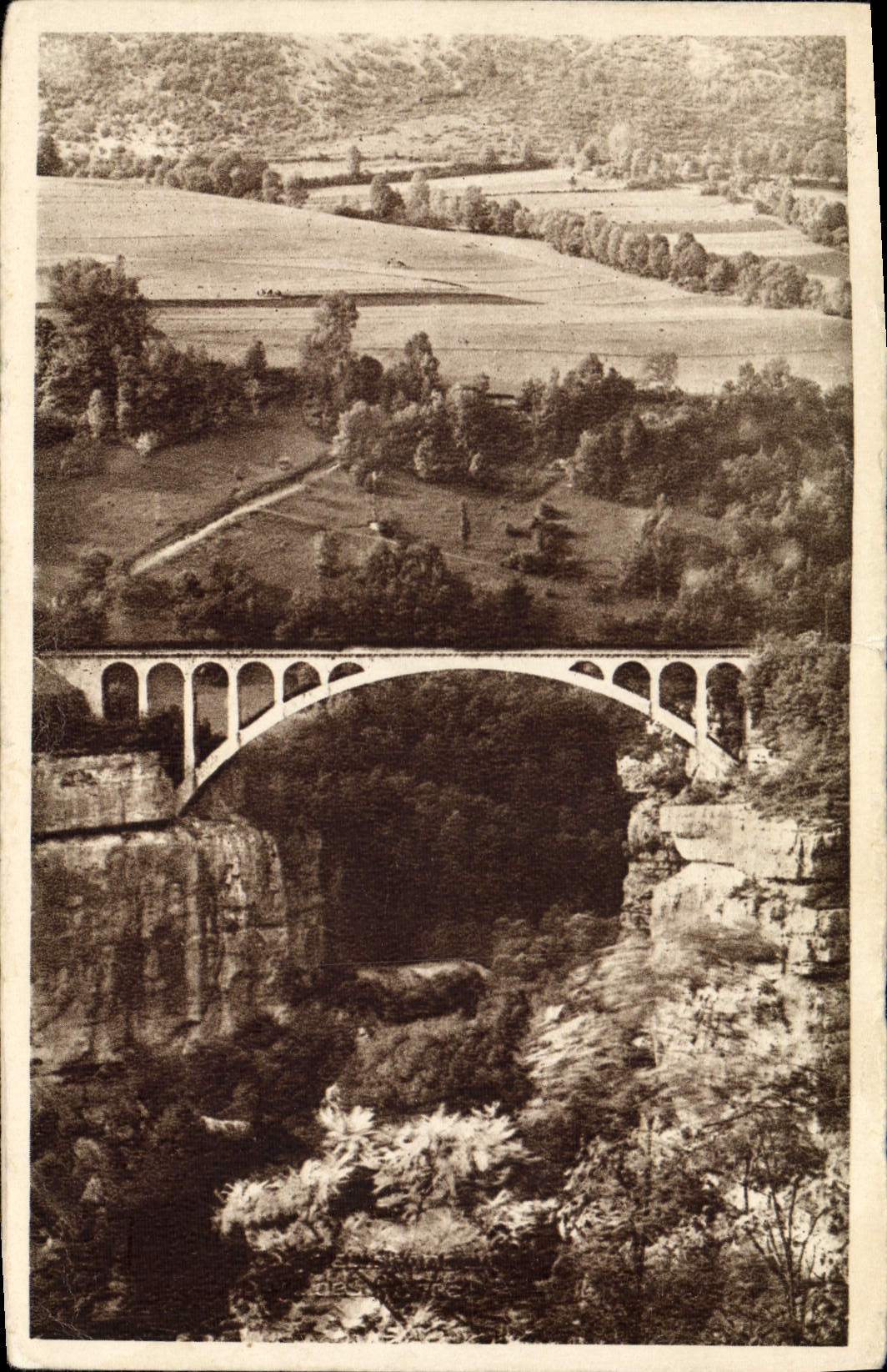 VINTAGE POSTCARD Surroundings of Bellegarde Bridge of the mill of the stones