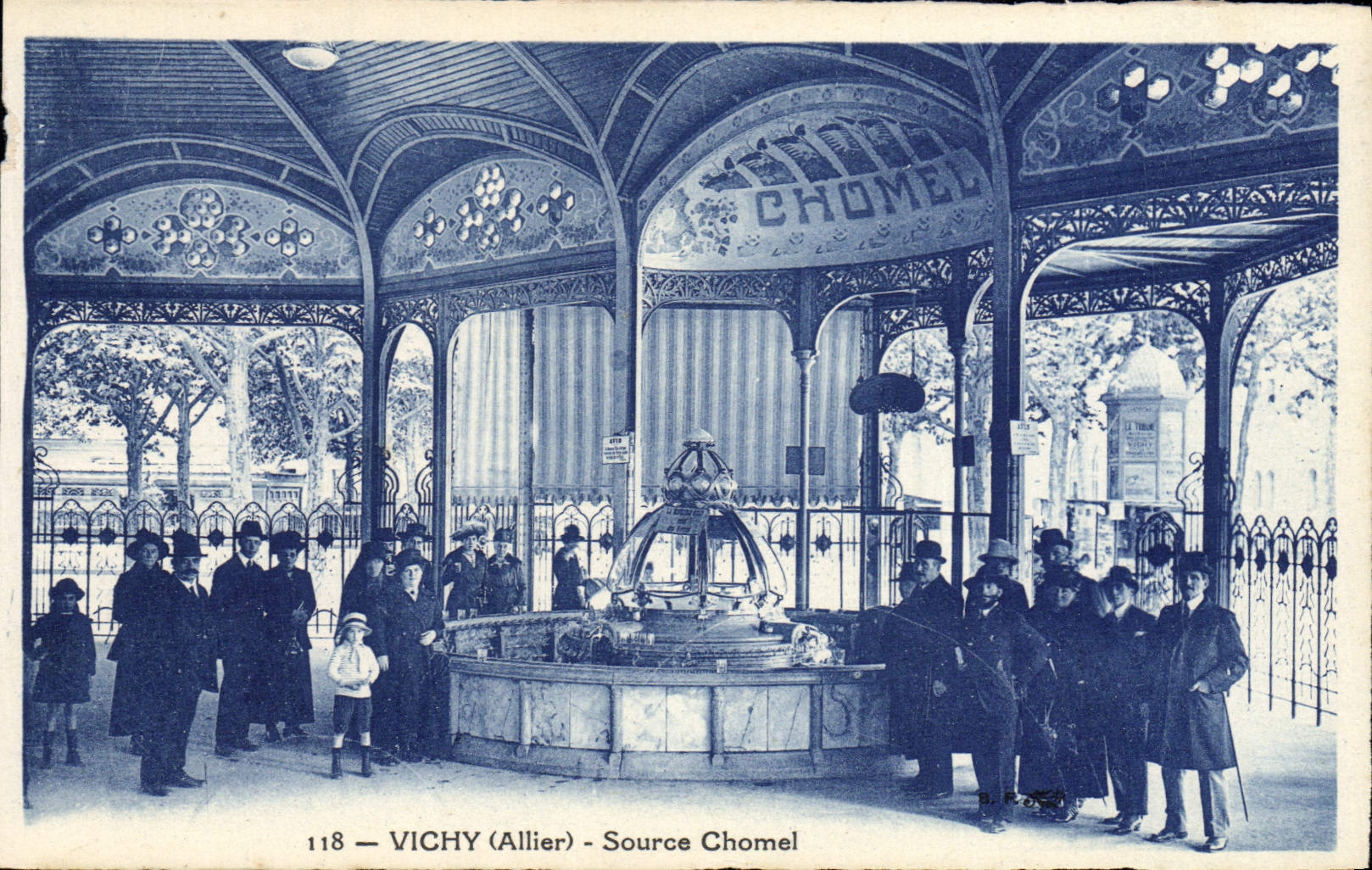 VINTAGE POSTCARD Vichy Chornel Source