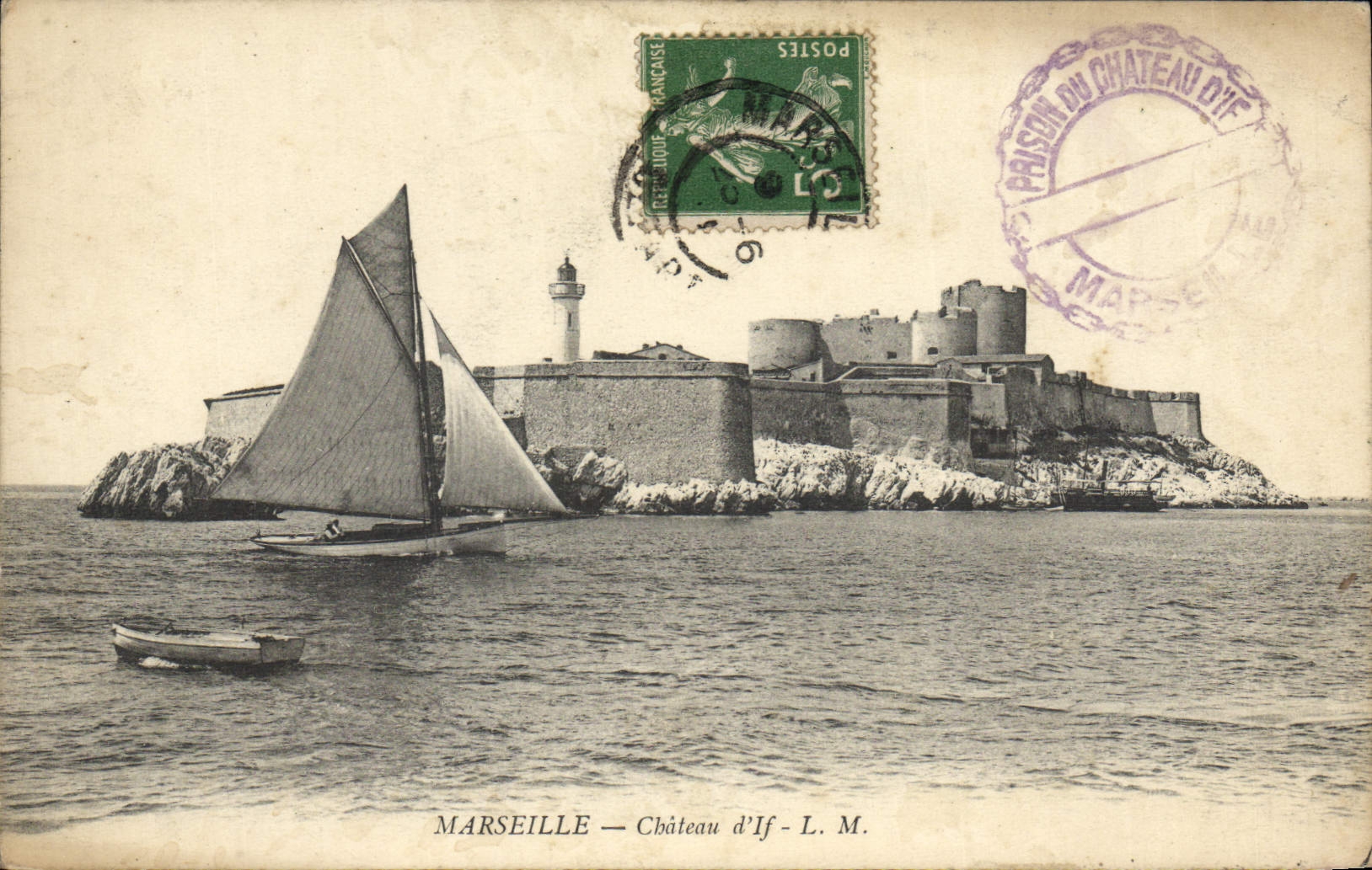 CPA Marseille Chateau d'If Bateau Voilier