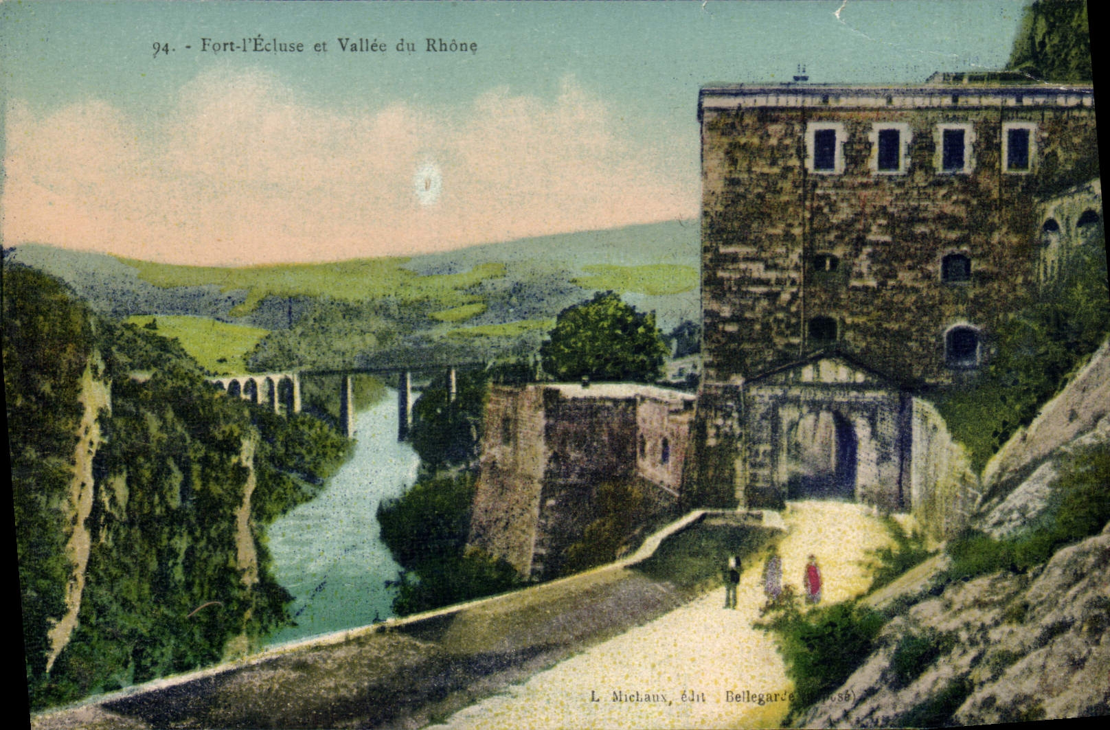 VINTAGE POSTCARD Strong I' Ecluse And Valley Of the Rhone